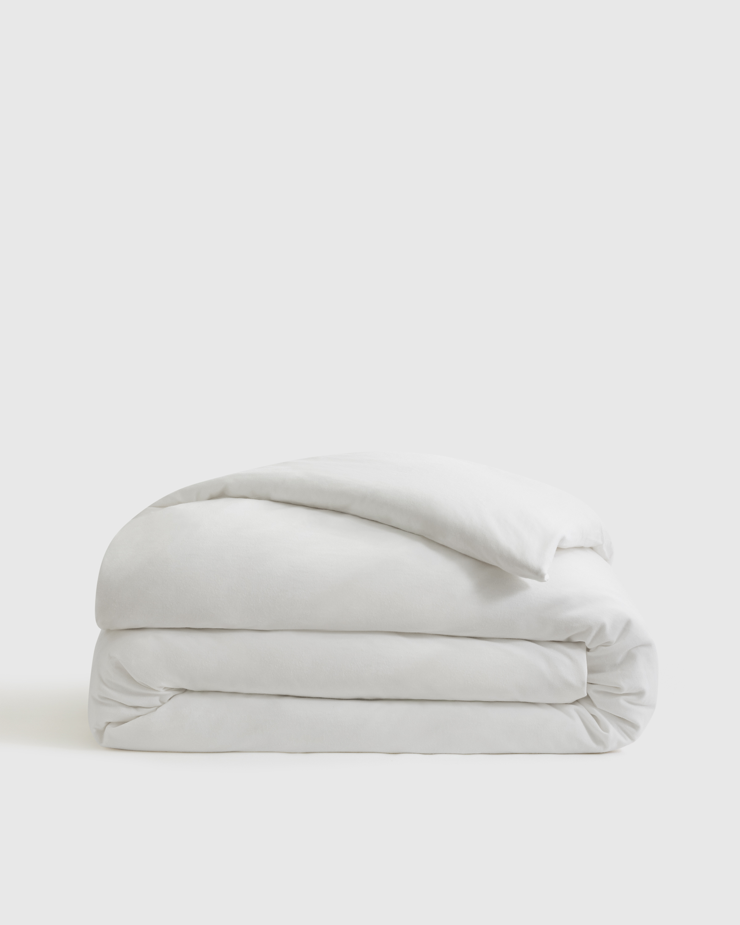 Organic Jersey Duvet Cover in Moss