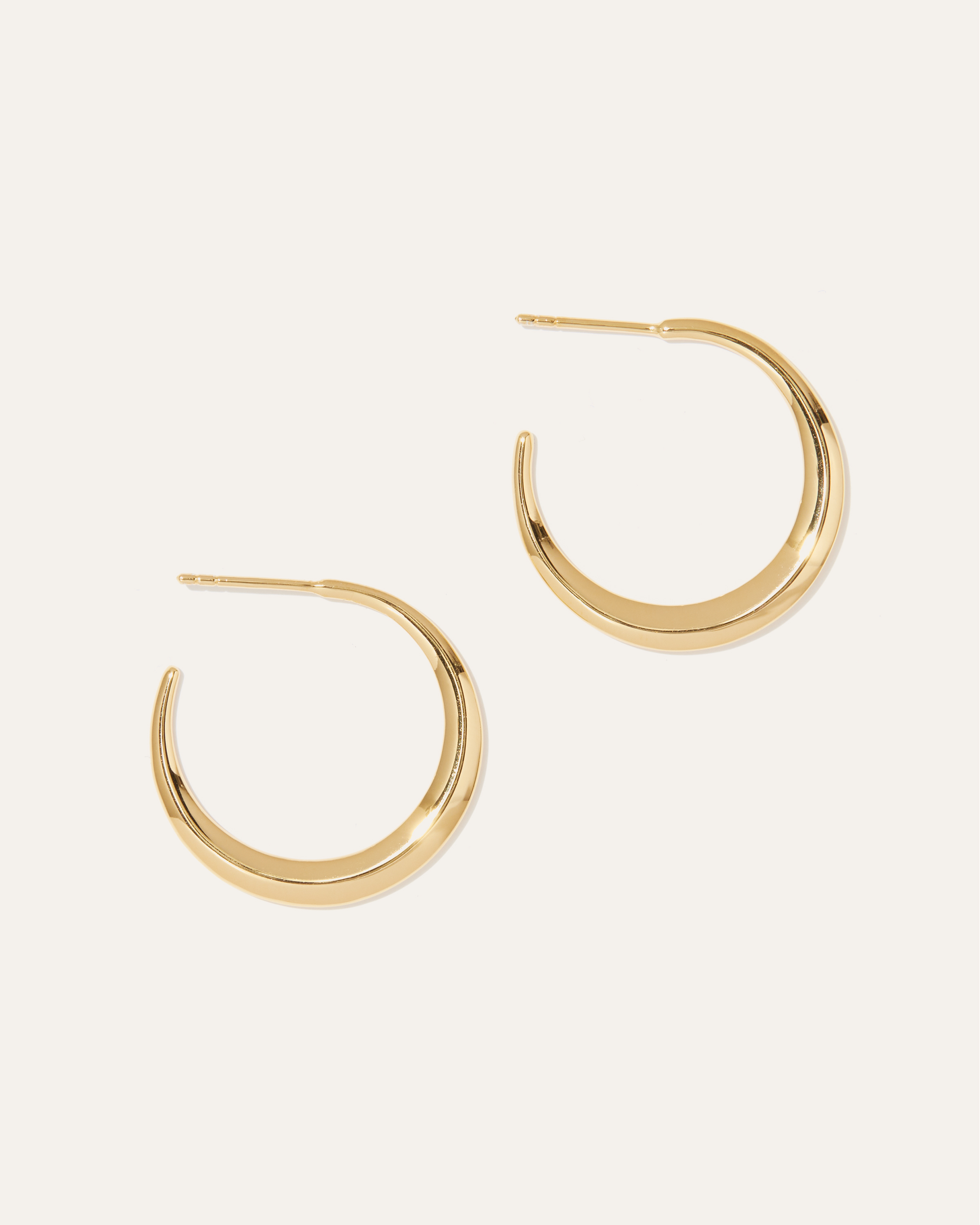 Quince Women's Dress Up Hoop Earrings Earrings In Gold