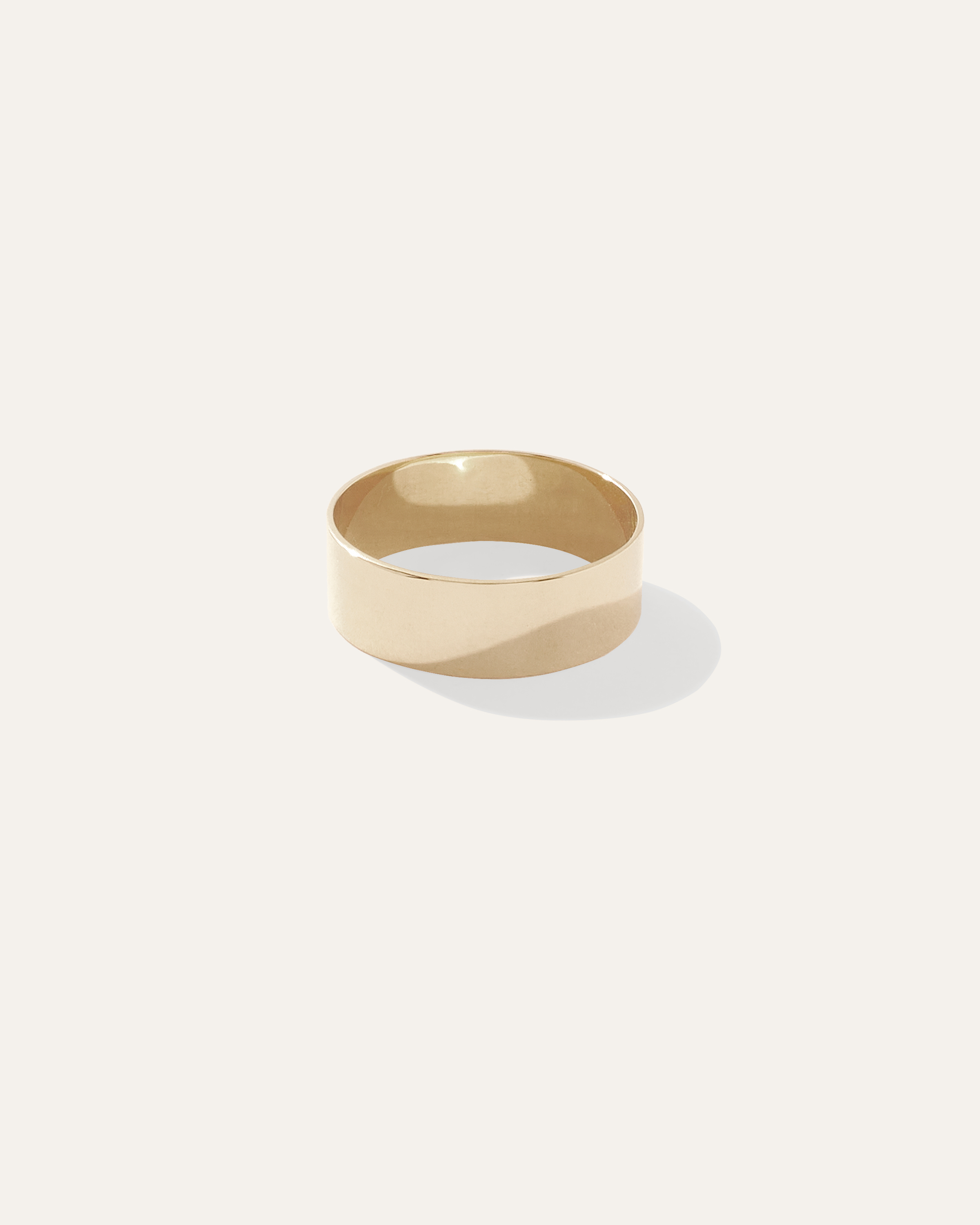 Quince 14k Gold 6mm Flat Edge Band Rings In Yellow Gold