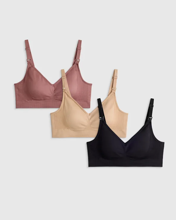 Seamless Nursing Bra (3-Pack)