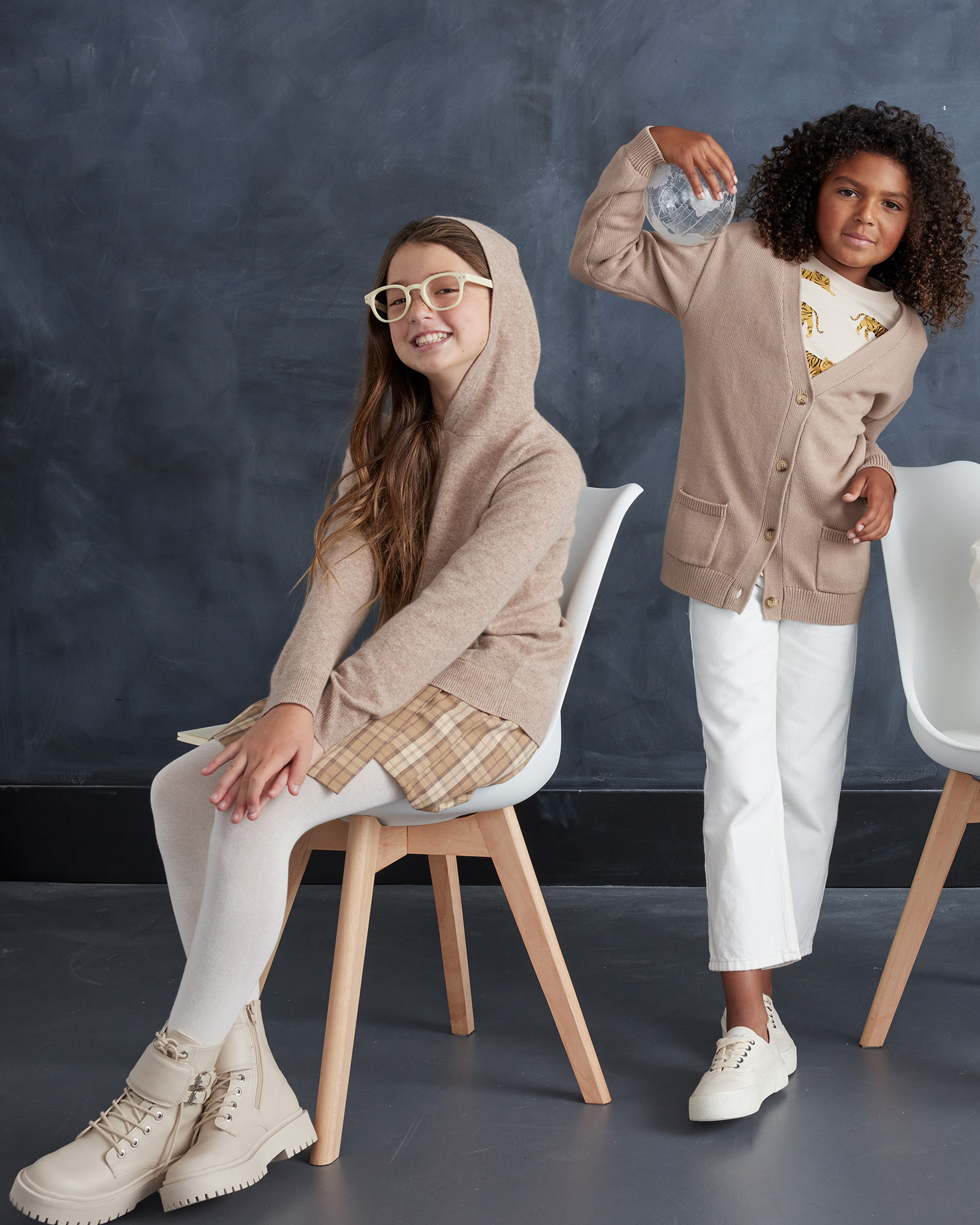Mongolian Cashmere Hoodie - Kid - thumbnail 4