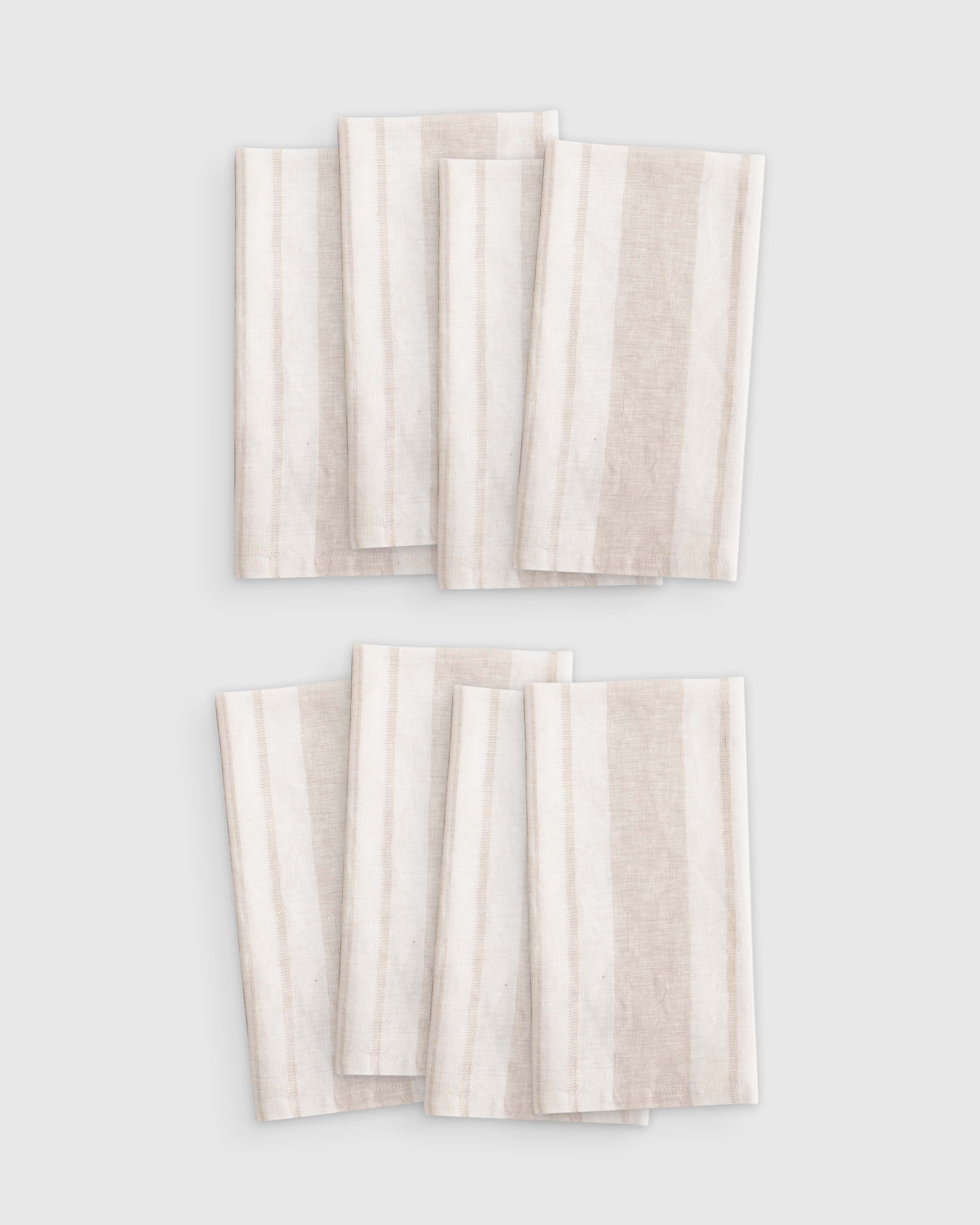 European Linen Modern Stripe Napkins (Set of 8)