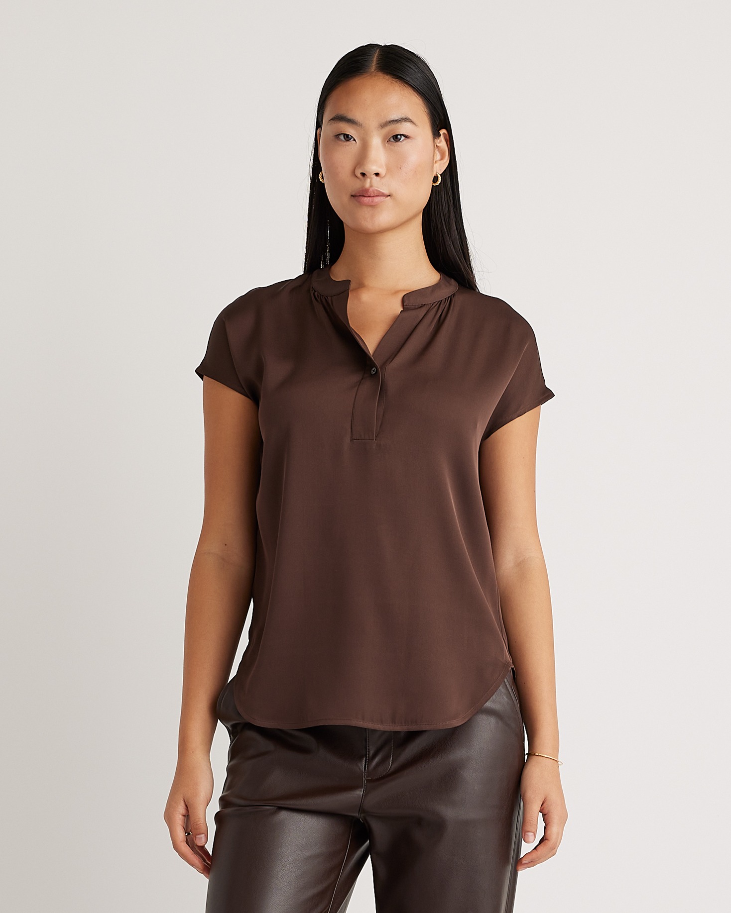 Sia Dolman-sleeve Cocoon Tunic, Eco-friendly Fashion