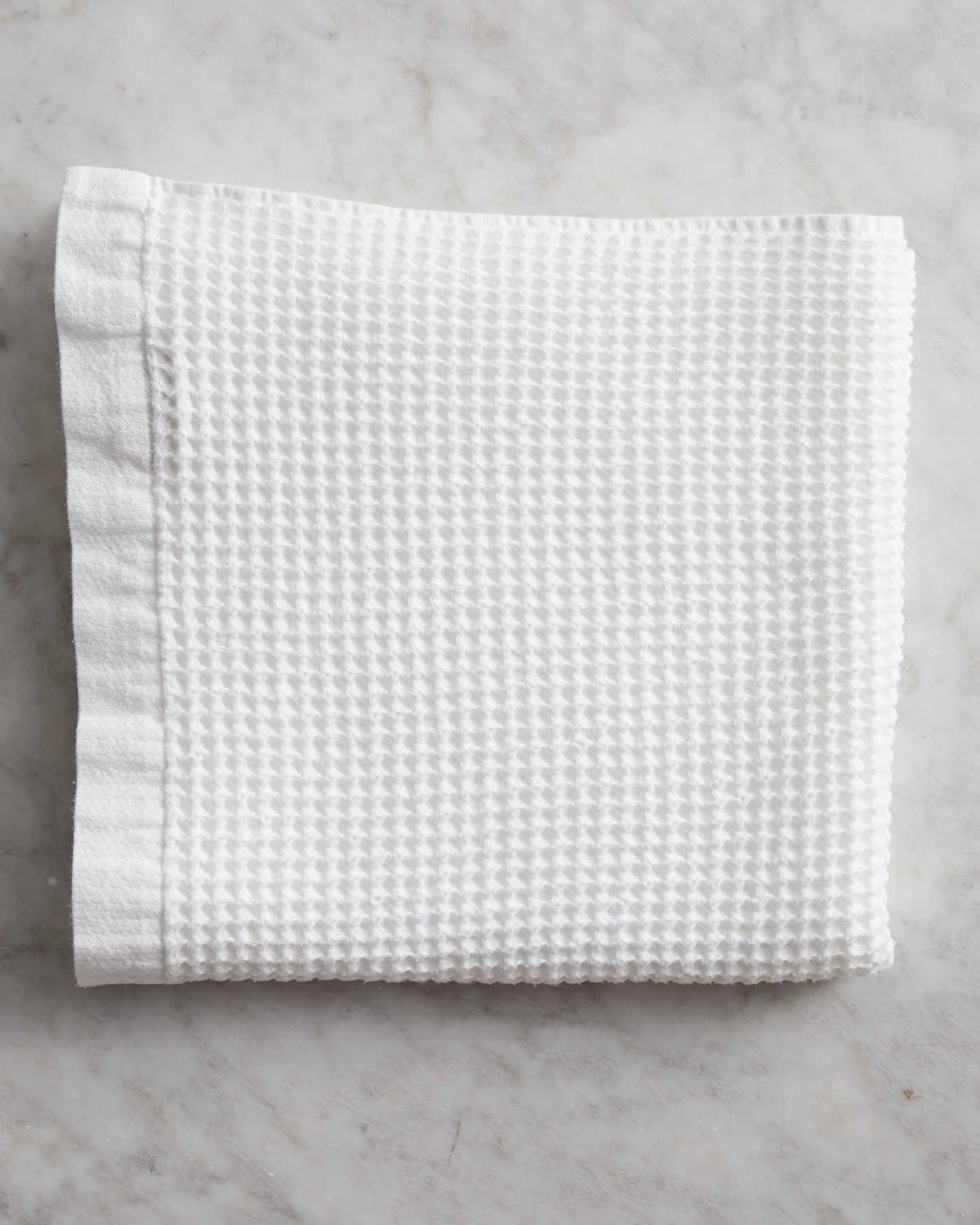 Organic Turkish Waffle Bath Towels (Set of 2) - White - 1 - Thumbnail