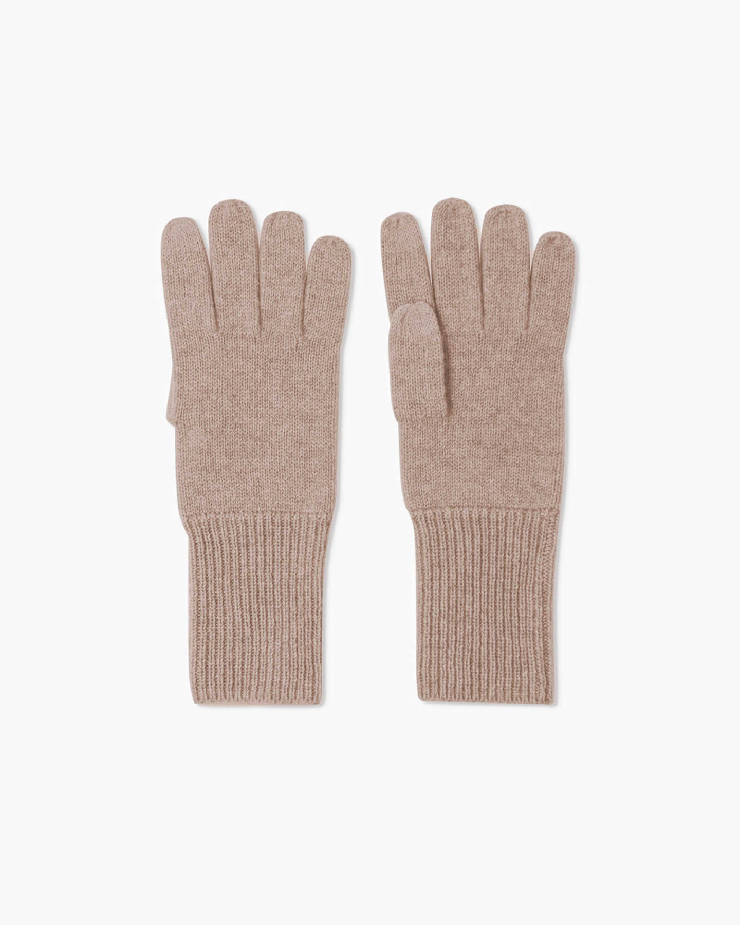 Mongolian Cashmere Gloves - Oatmeal - 4