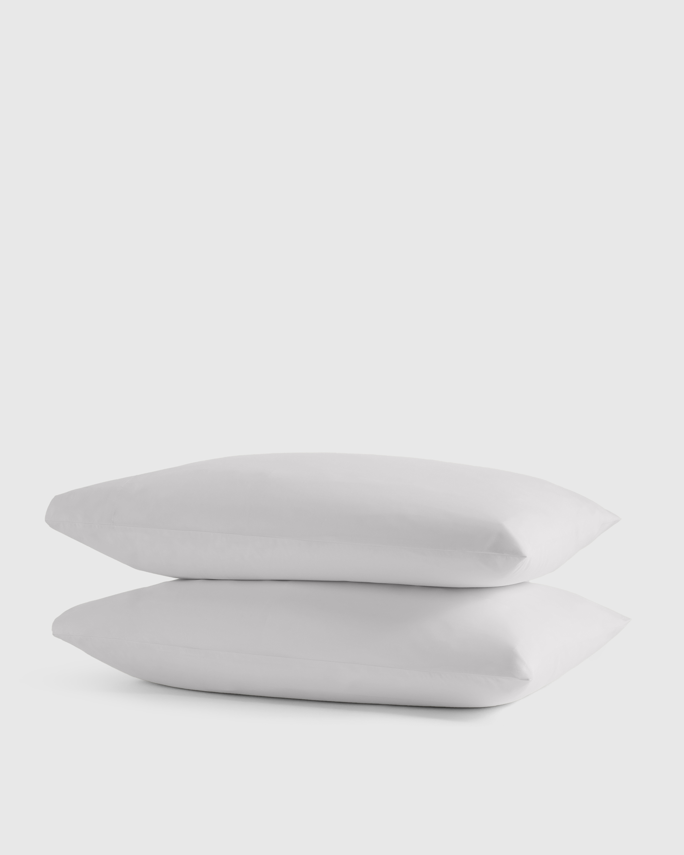 Classic Organic Percale Pillowcase Set in White