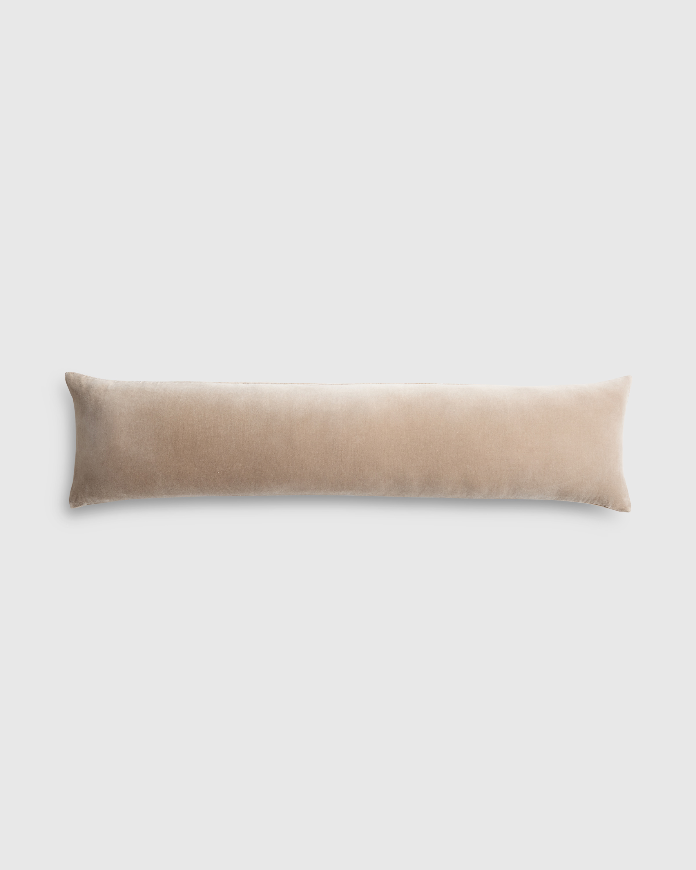 Cotton Velvet Oversized Lumbar Pillow Cover in Espresso