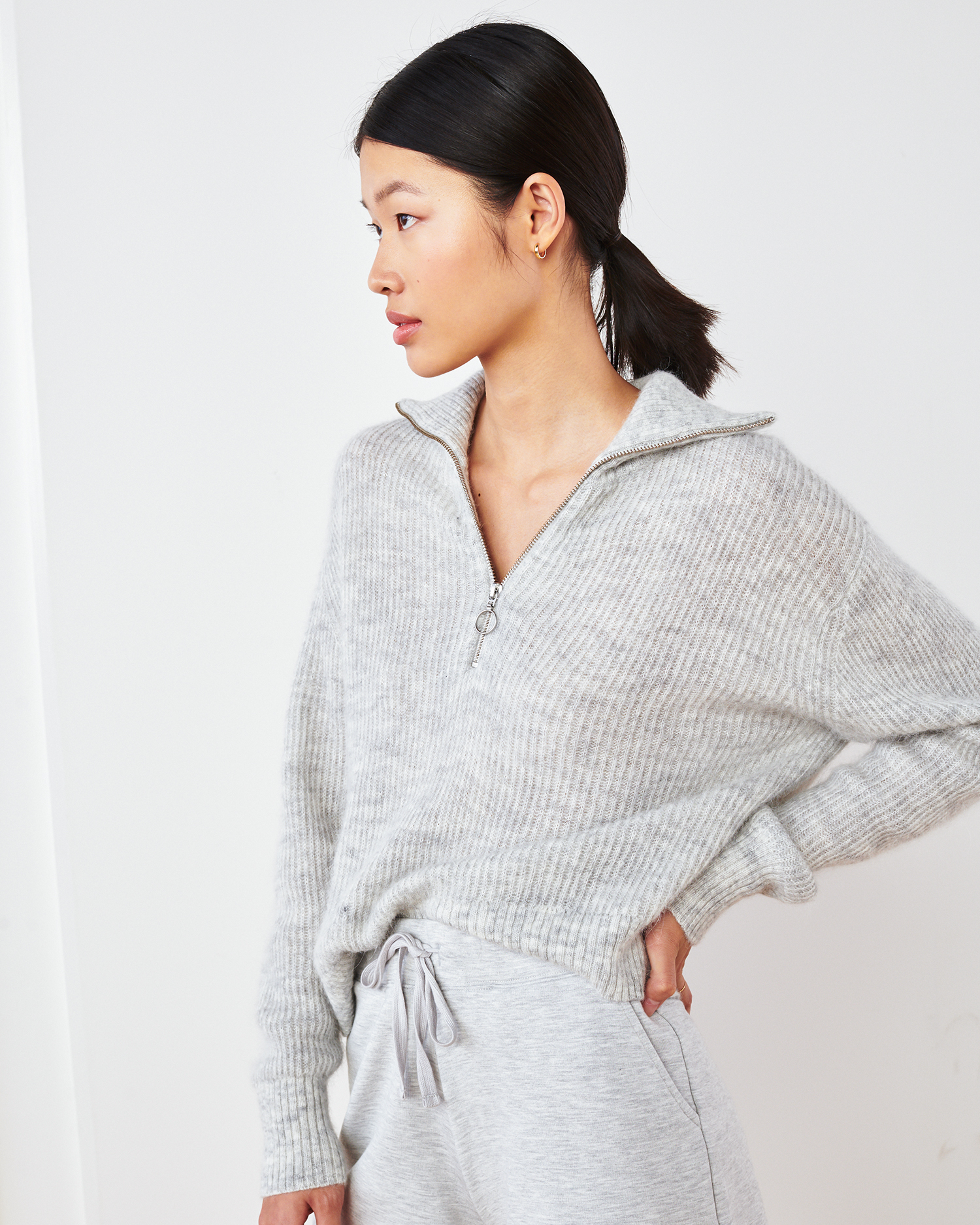 Quince Baby Alpaca-Wool Quarter Zip