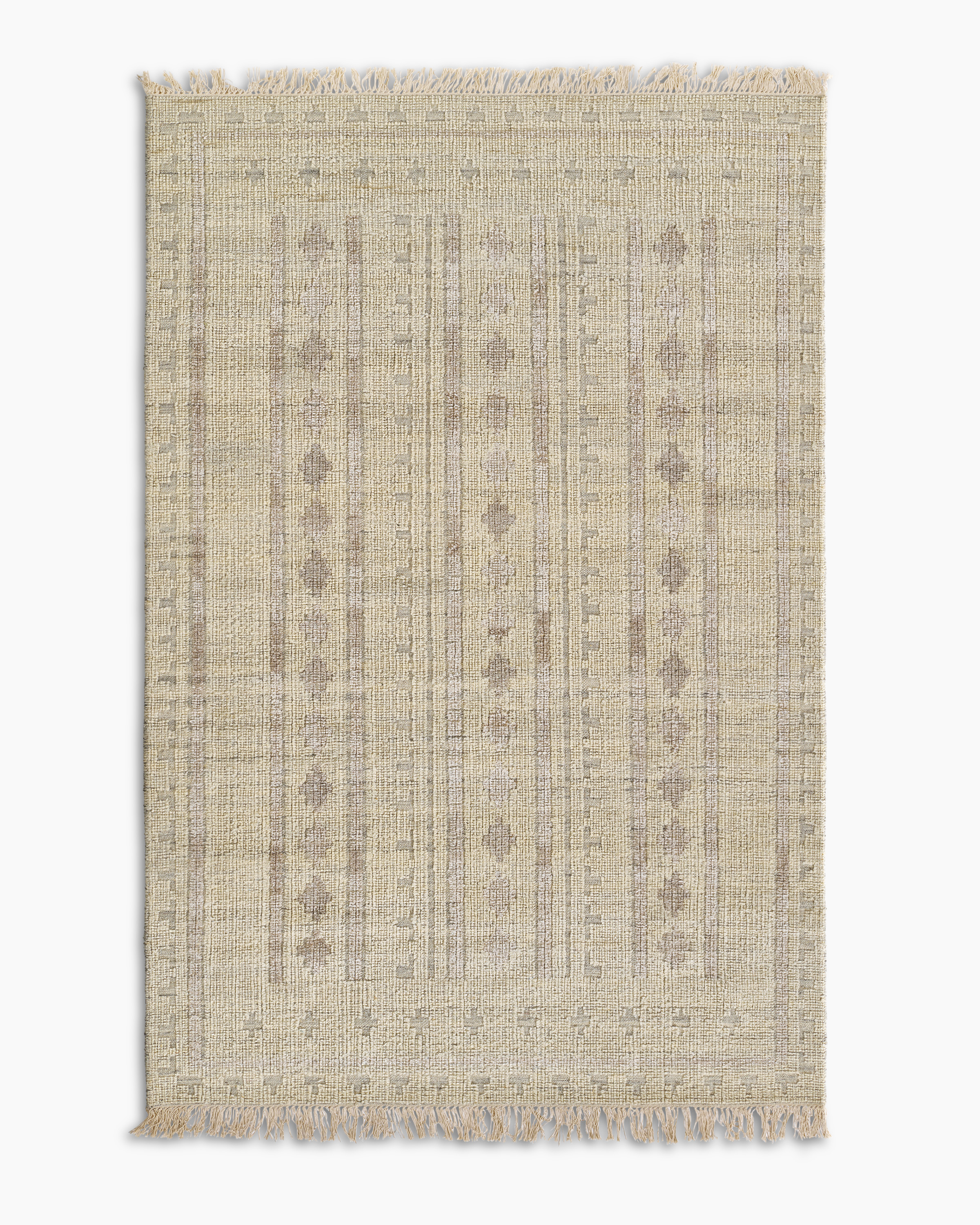 Lima Handwoven Wool Rug - Ivory, 8' x 10'