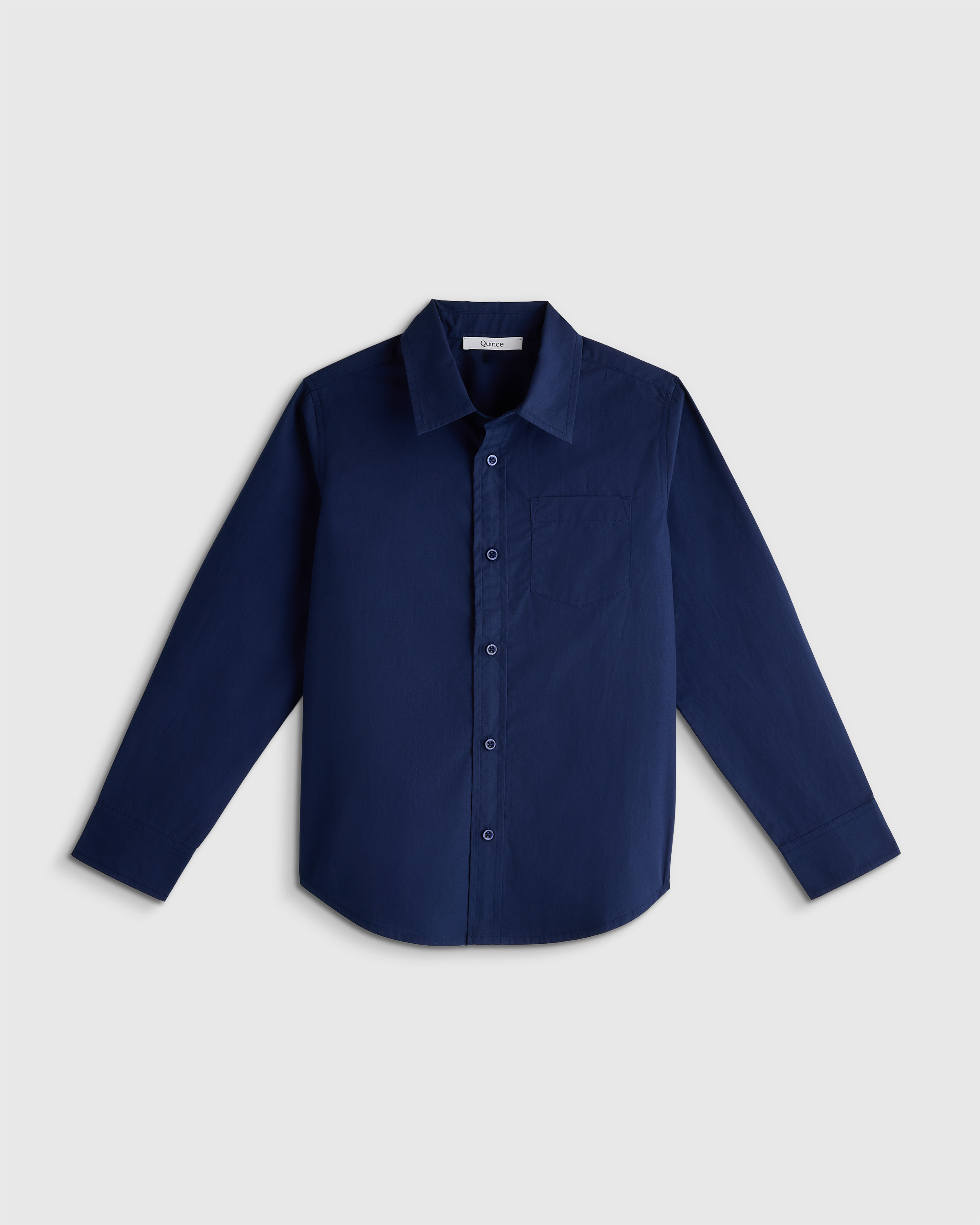 100% Organic Cotton Poplin Long Sleeve Button Down - Toddler - thumbnail 3