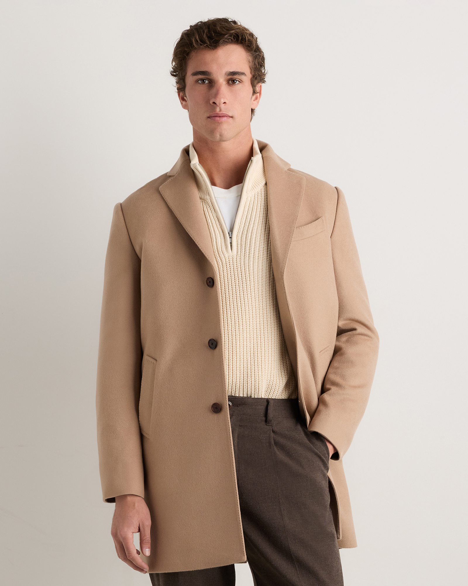 100% Mongolian Cashmere Overcoat