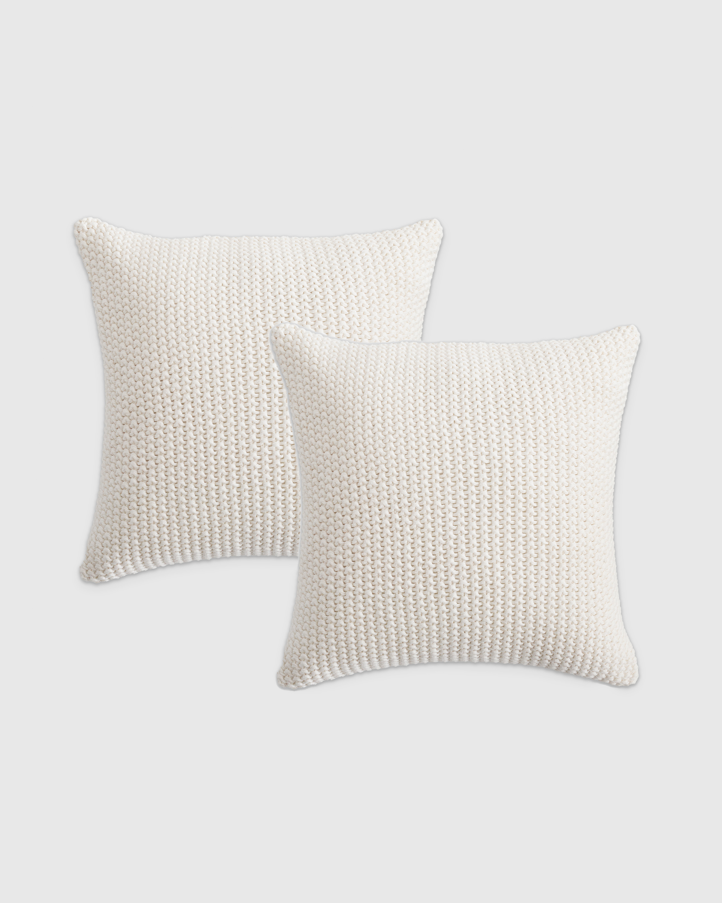 Olive Cotton Fisherman Pillow Cover - Set of 2