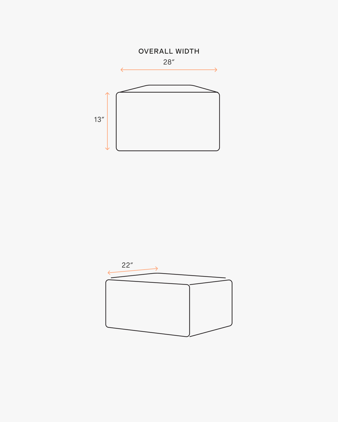 Ellery Performance Linen Slipcover Ottoman - thumbnail 8