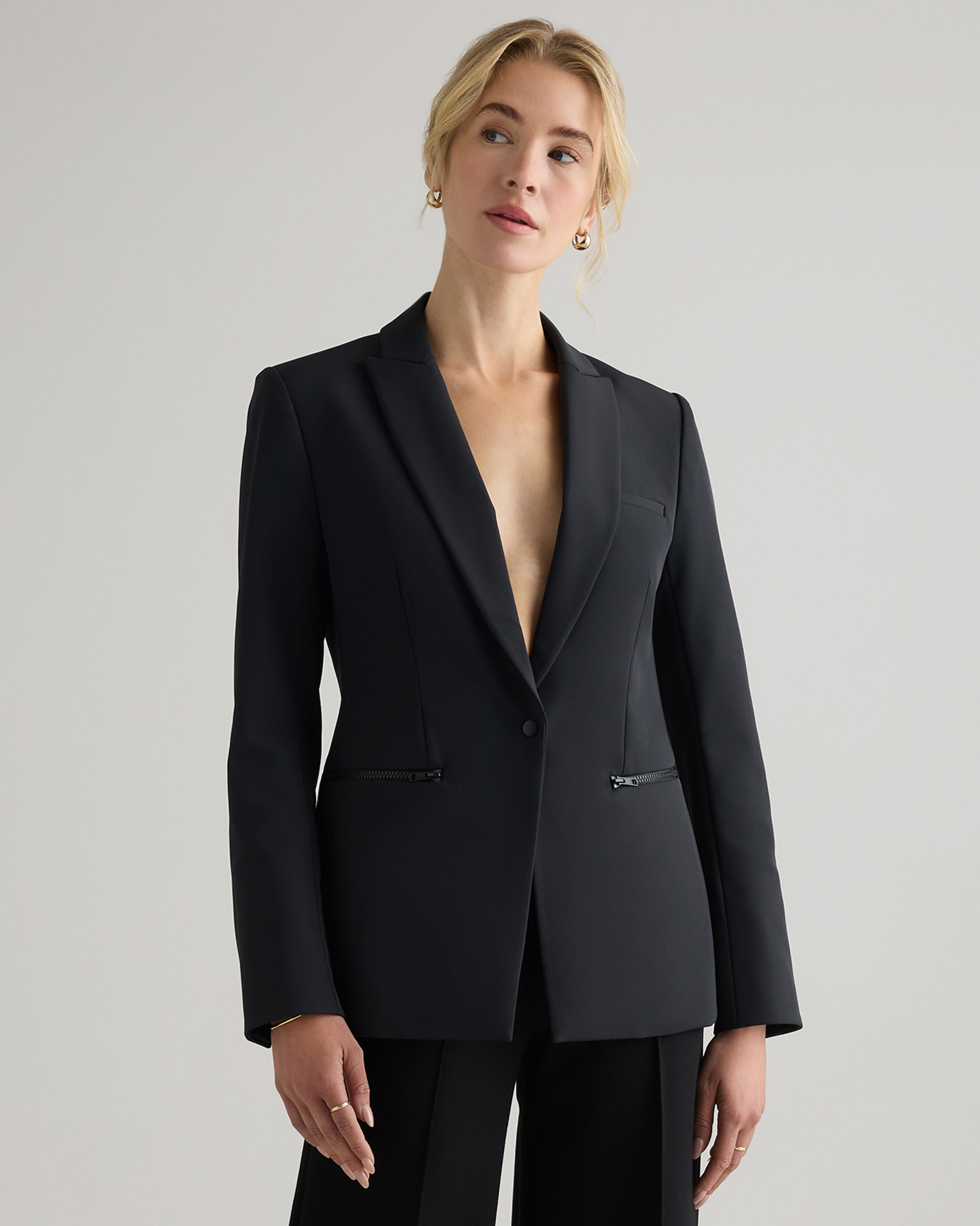 Scuba Single-Breasted Convertible Blazer