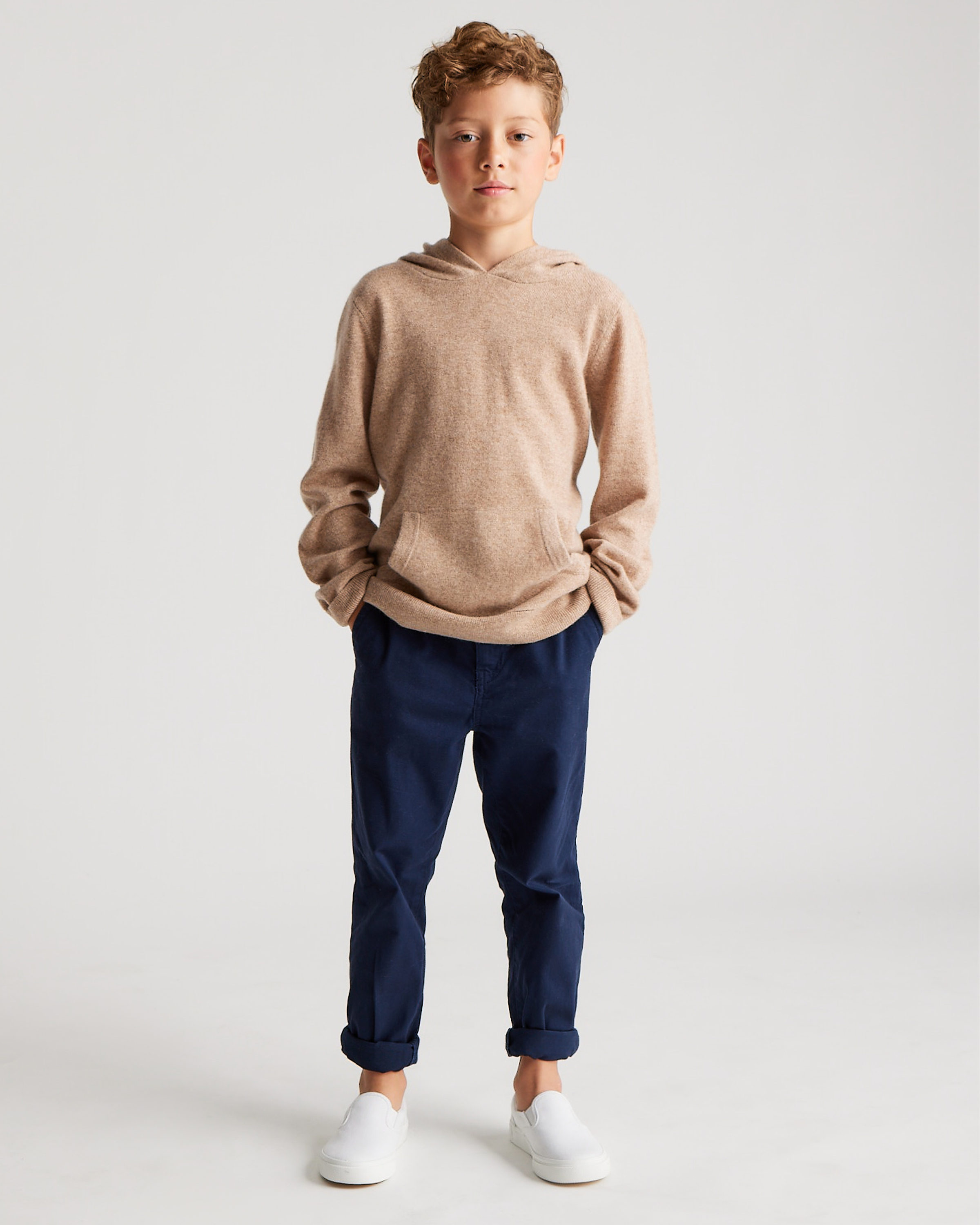 Mongolian Cashmere Hoodie - Kid - thumbnail 5