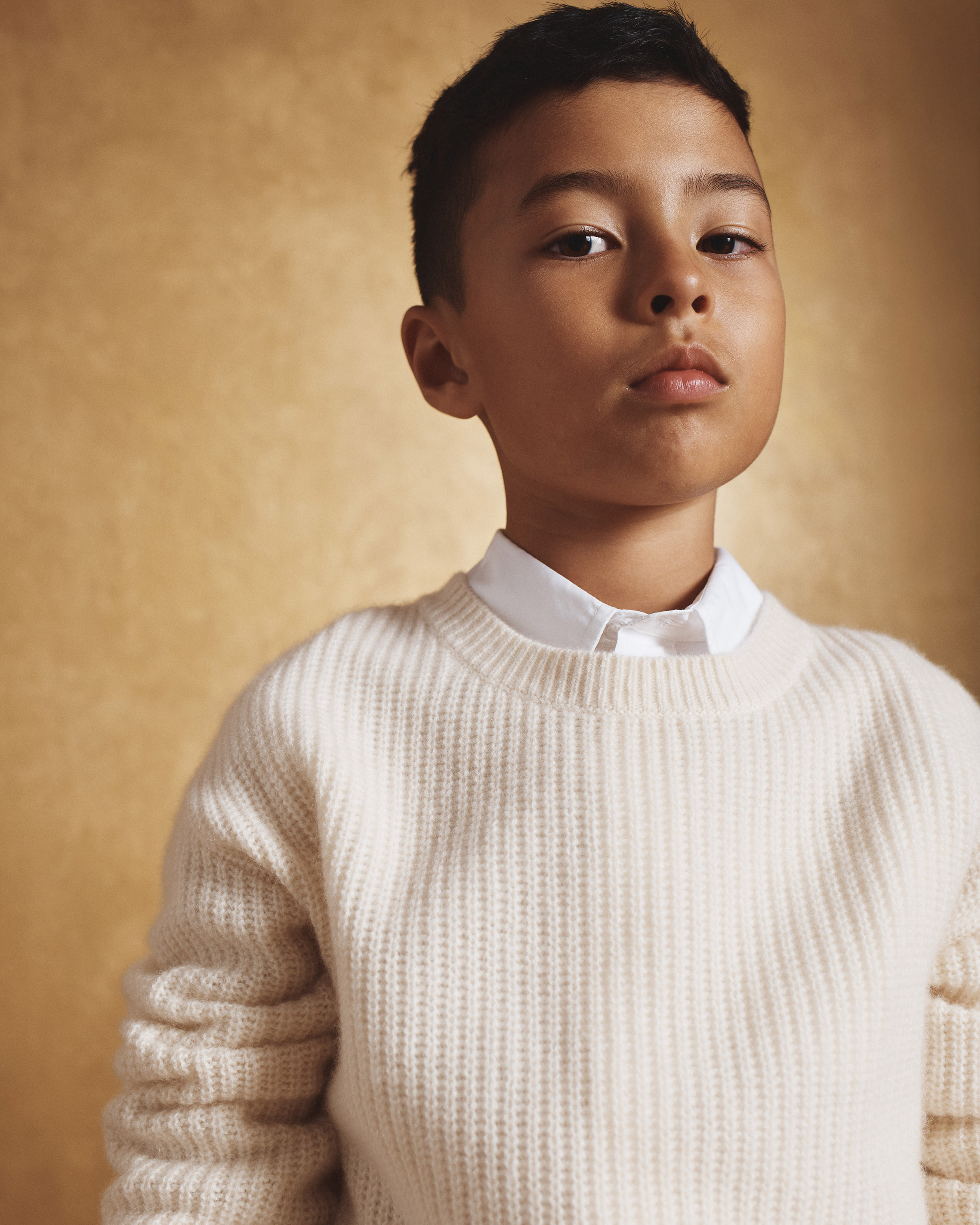 Mongolian Cashmere Fisherman Tunic Sweater - Kid - thumbnail 8