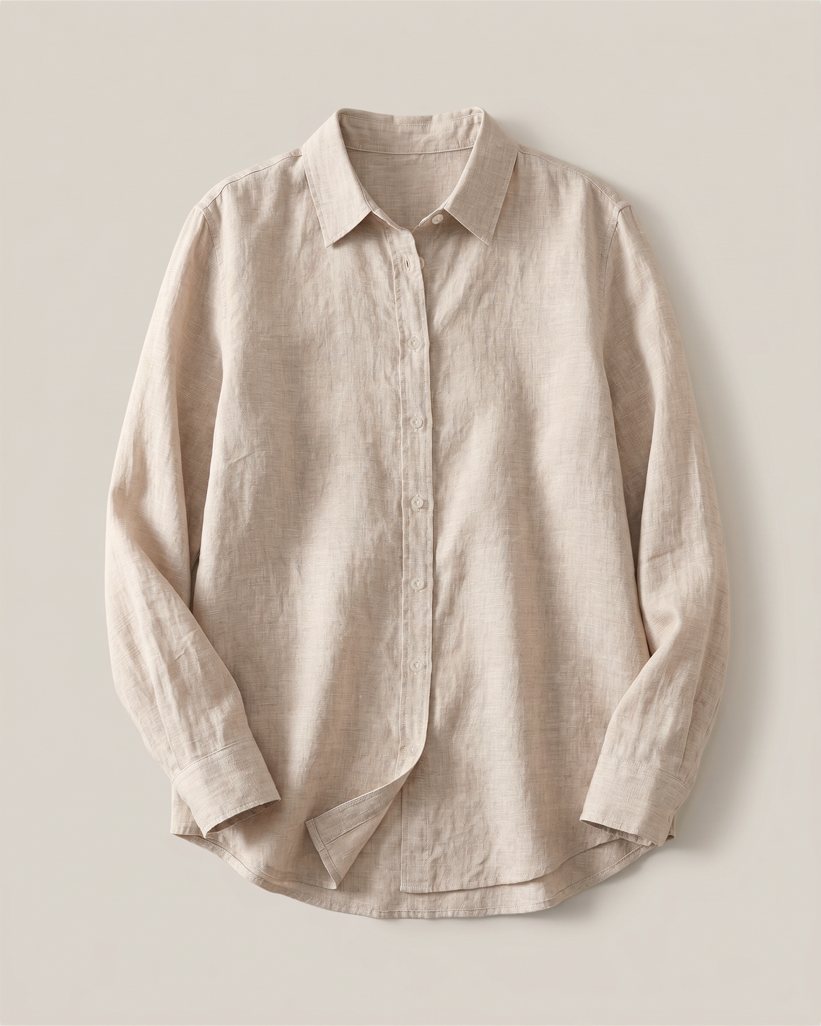 100% European Linen Long Sleeve Shirt