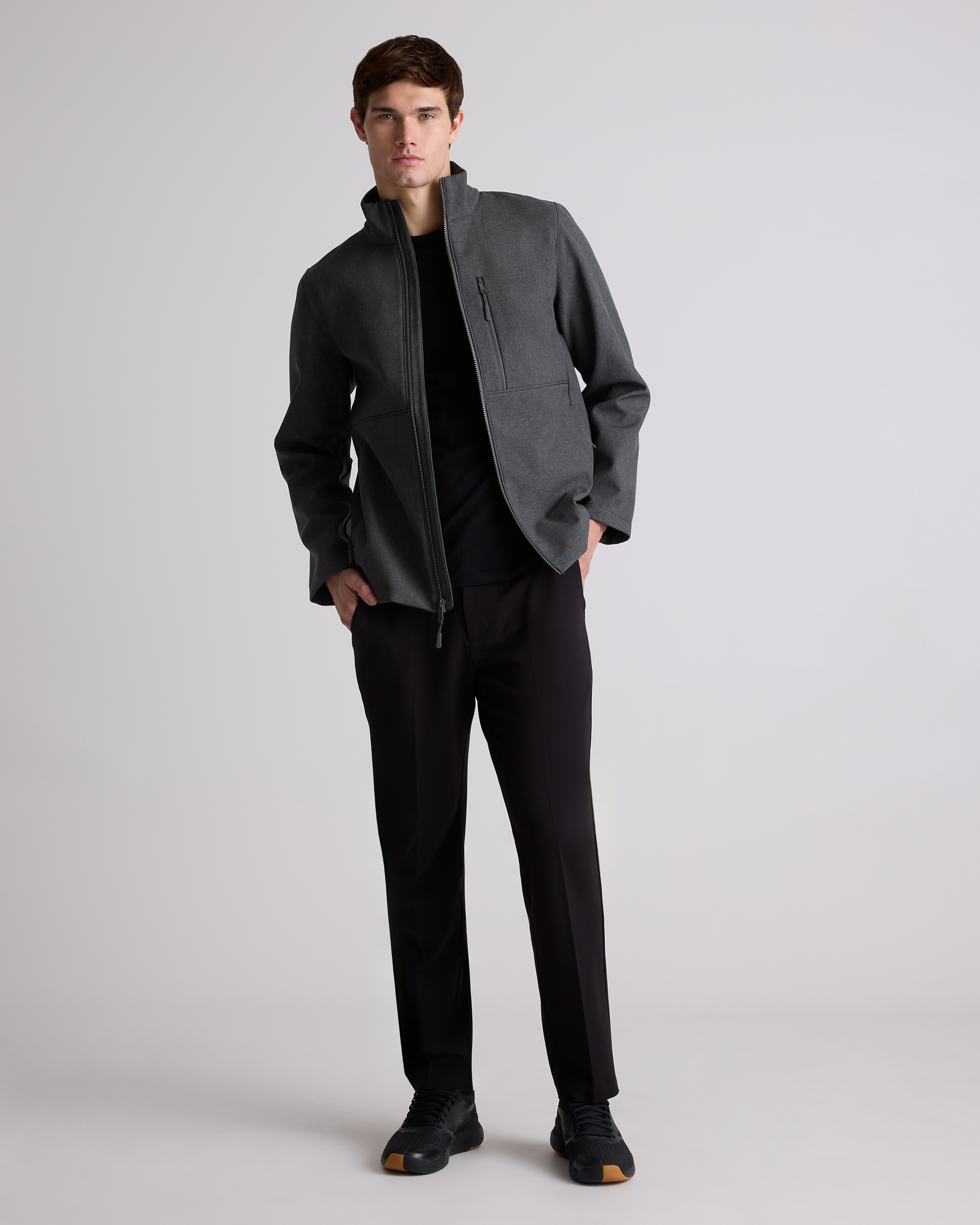 Softshell Fleece-Lined Full-Zip Jacket