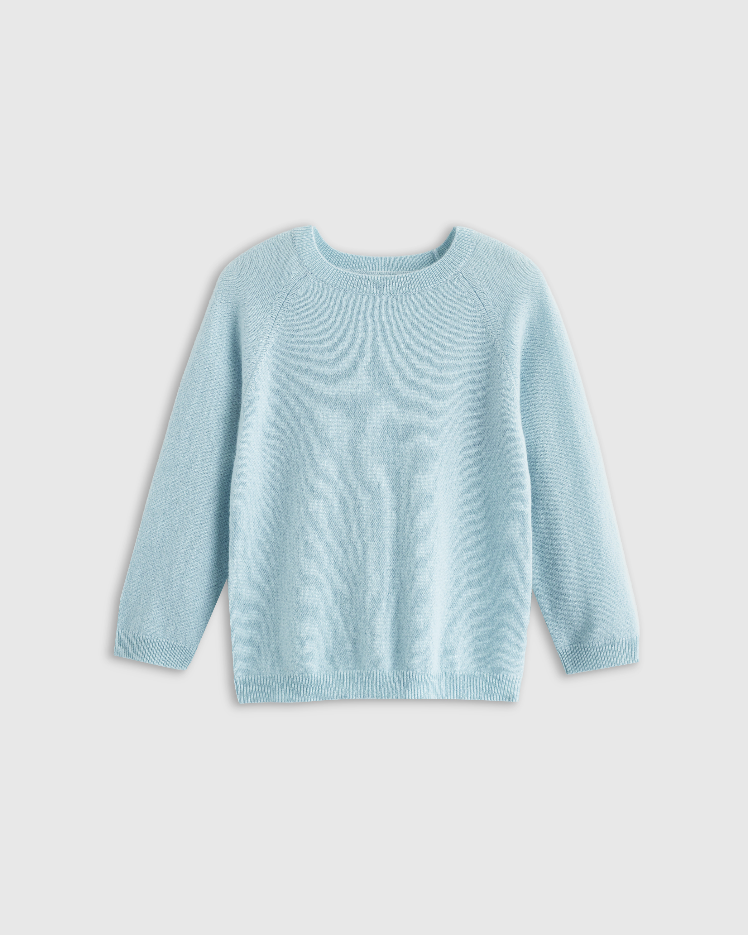 Shop Quince Washable Cashmere Crewneck Sweater In Light Blue
