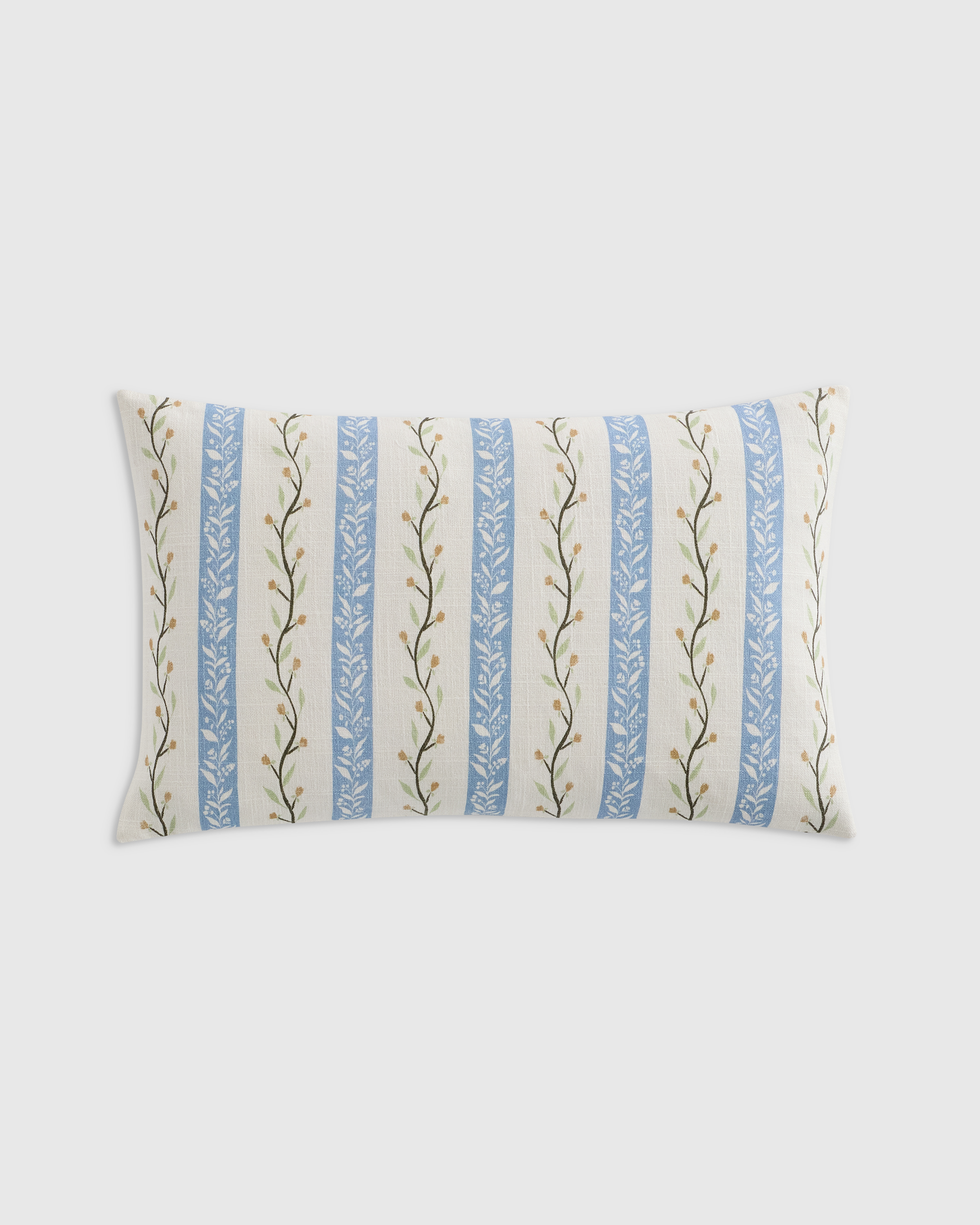 Floral Vine Cotton Pillow Cover by Quince