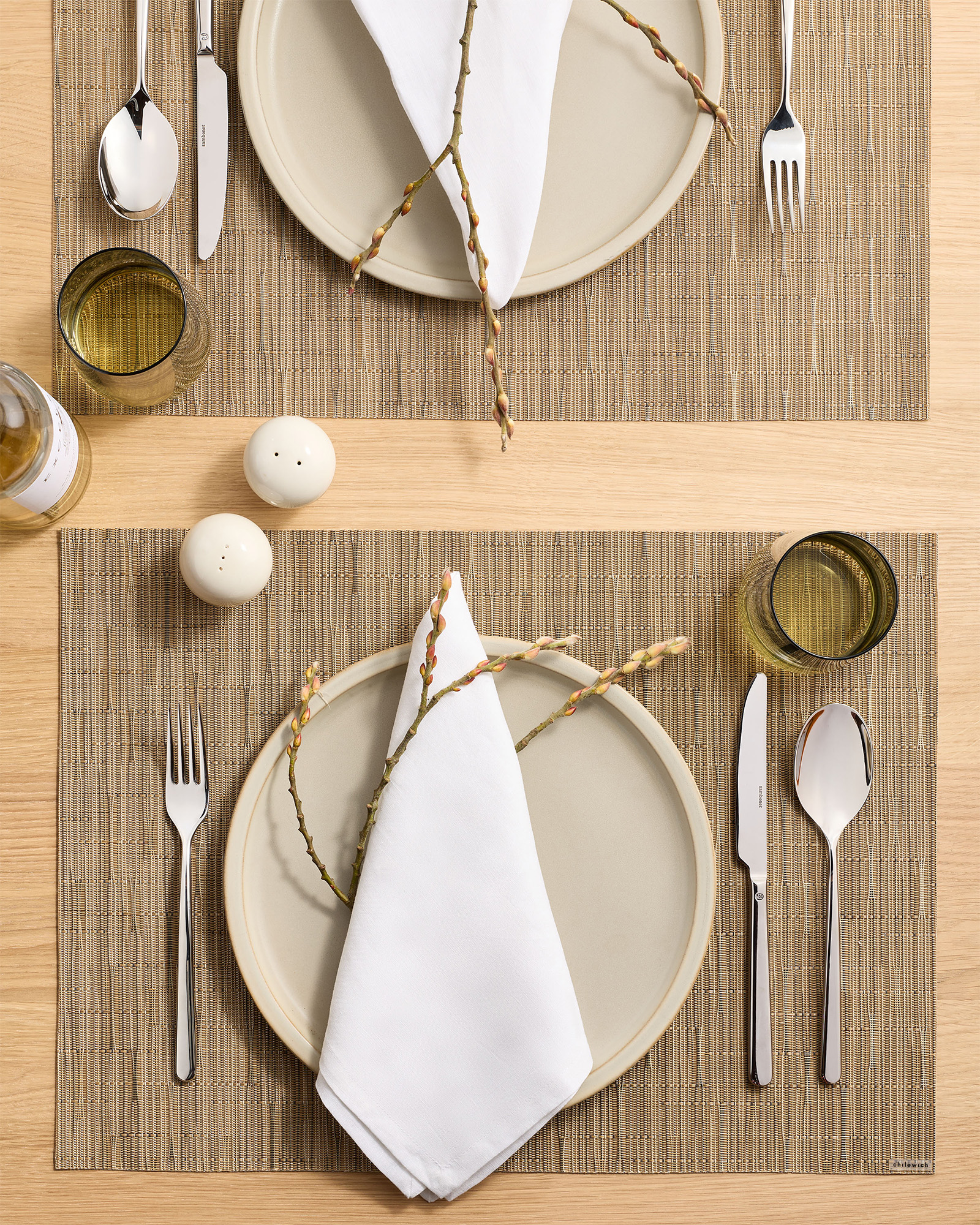 Chilewich Easy-Care Bamboo Rectangular Placemats, Set of 4 - thumbnail 5