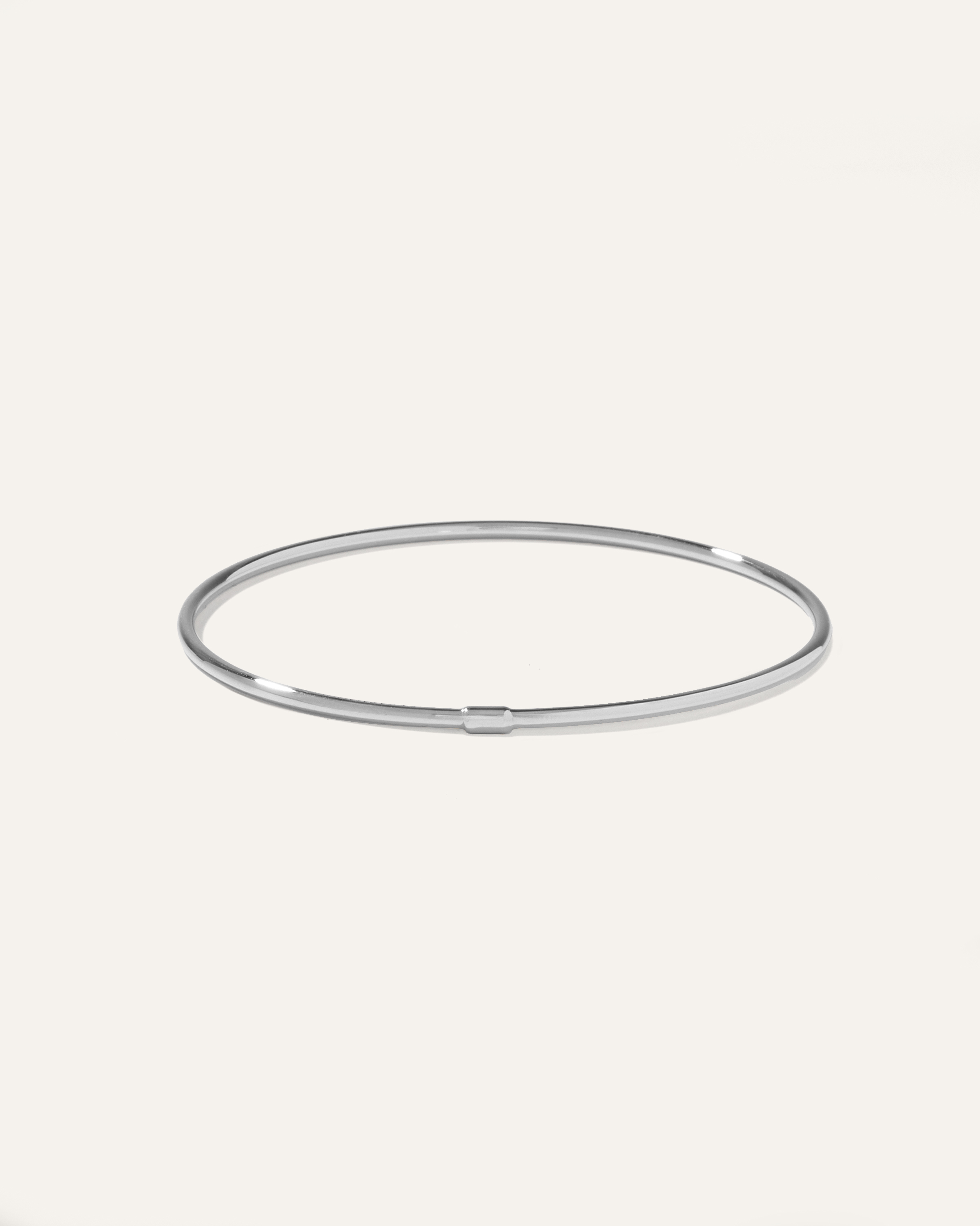 Shop Quince Women's 14k Gold Stacking Bangle In White Gold
