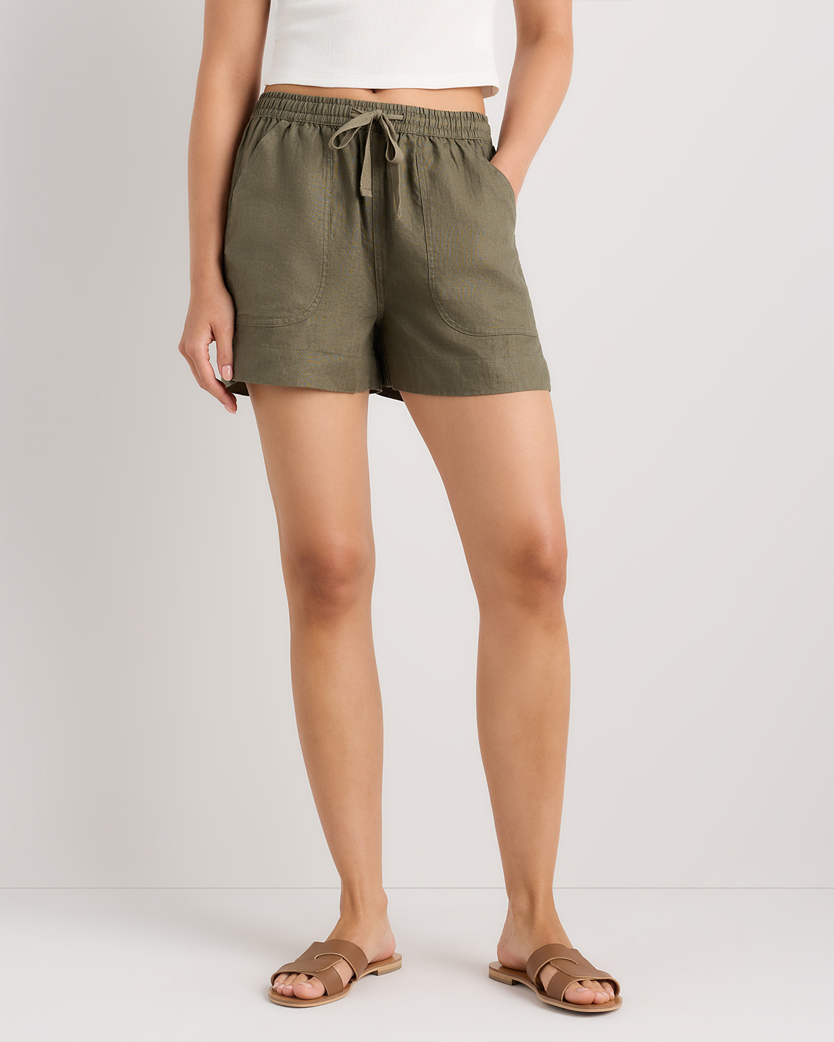 100% European Linen Shorts