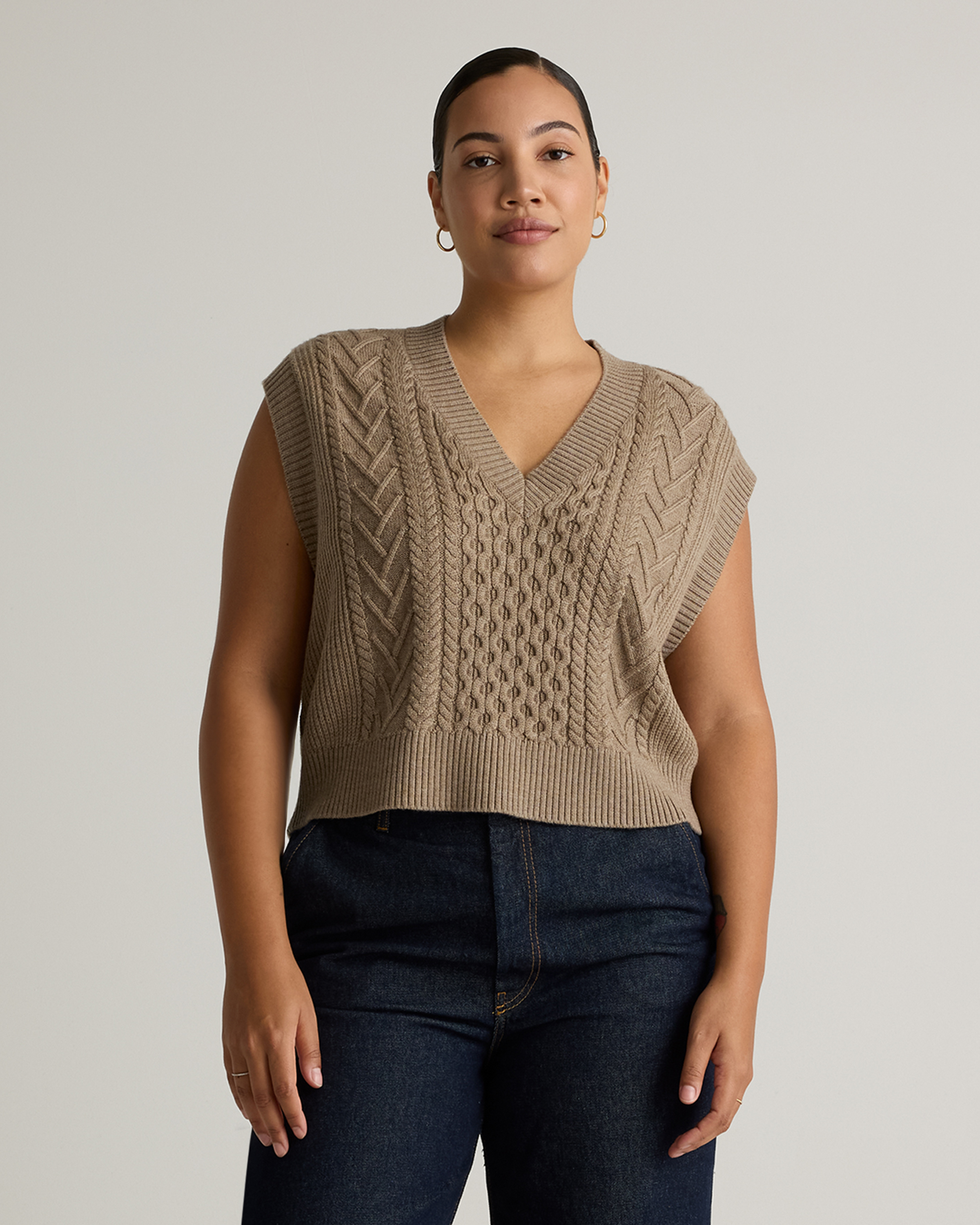 Australian Merino Wool Cable Sweater Vest