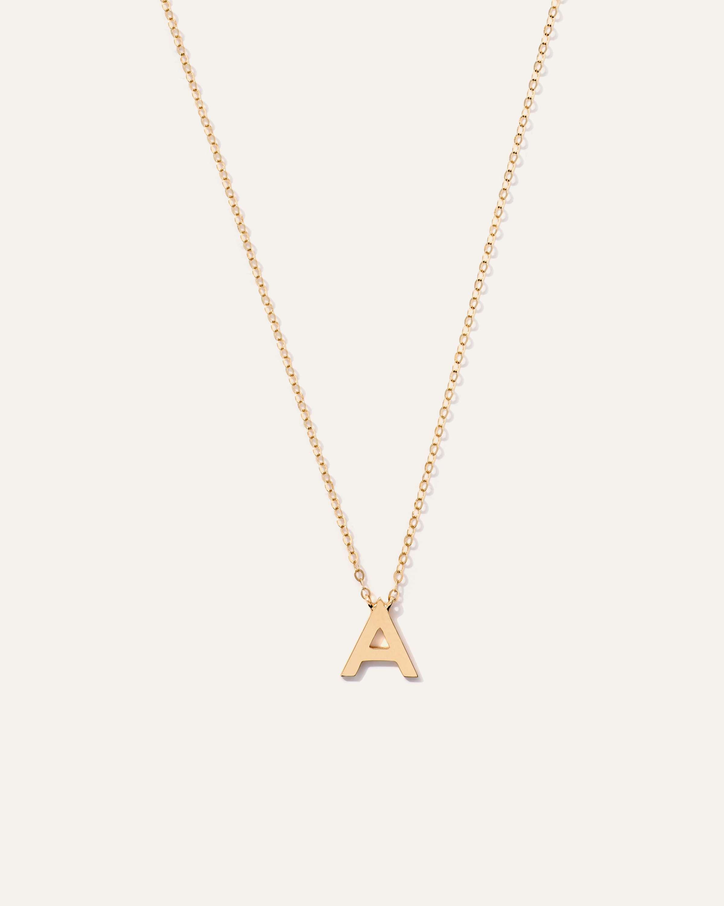 14K Gold Letter Necklace