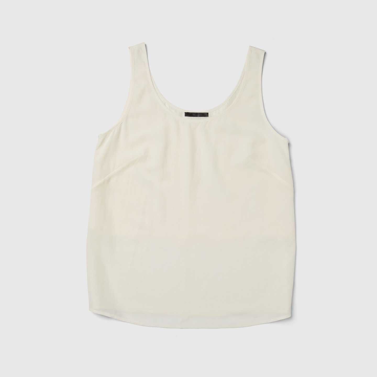 ivory silk tank