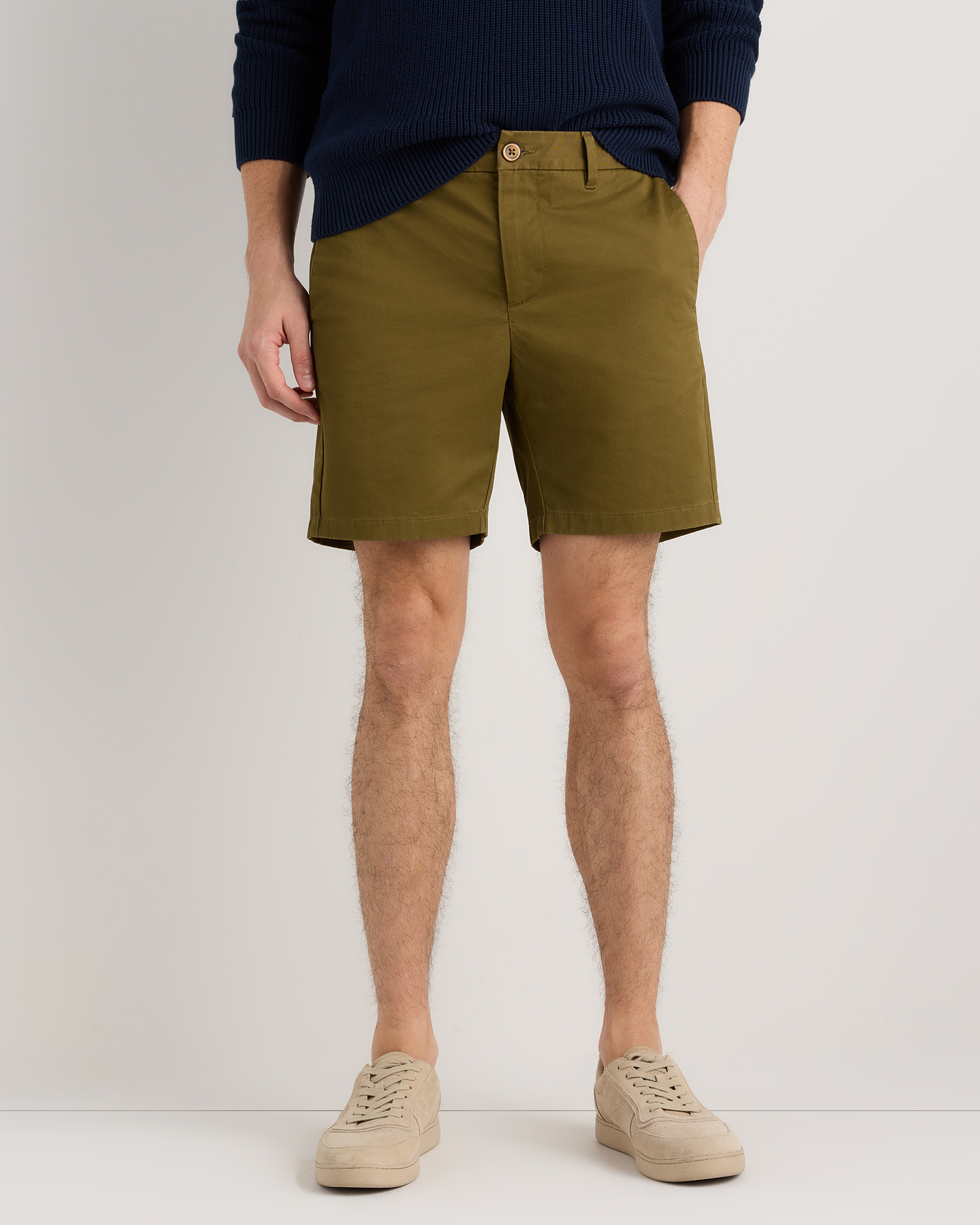 Organic Cotton Classic Stretch Chino Shorts - 7"
