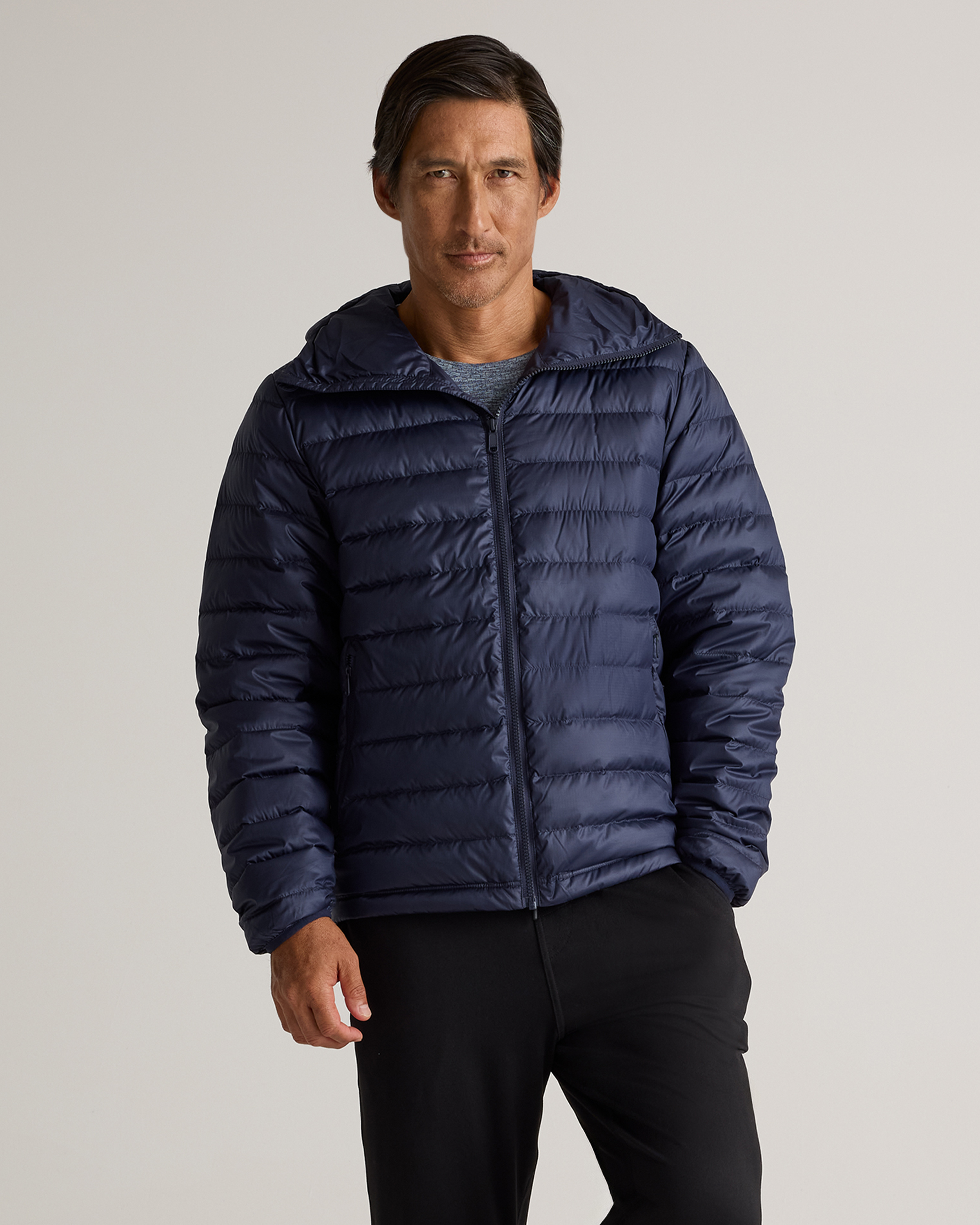 Lightweight Down Packable Puffer Hooded Jacket