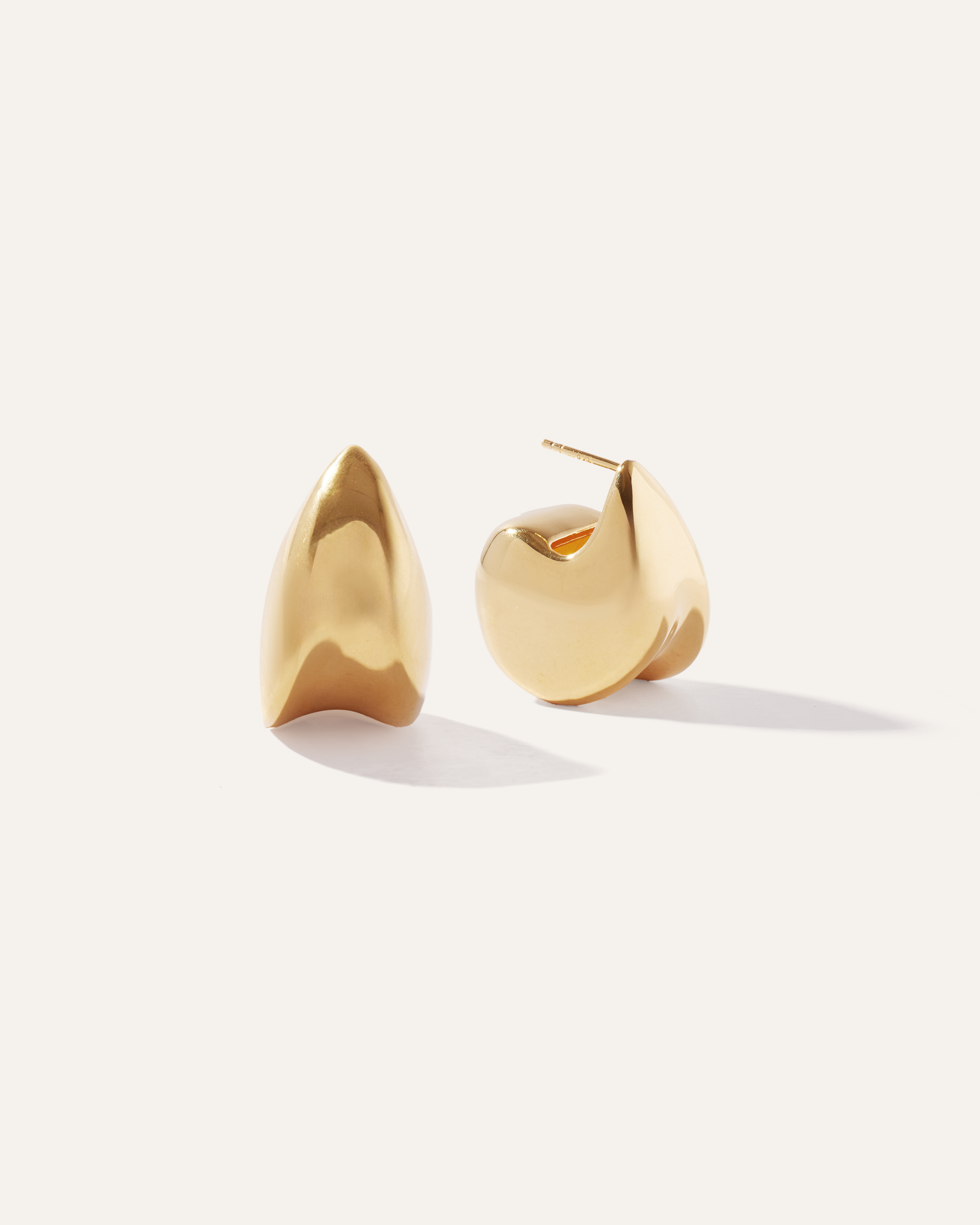 Quince Women's Bold Apostrophe Earrings In Gold Vermeil