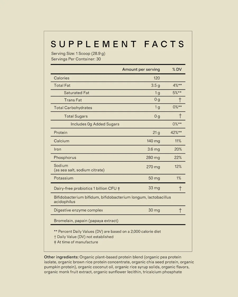 supplement facts