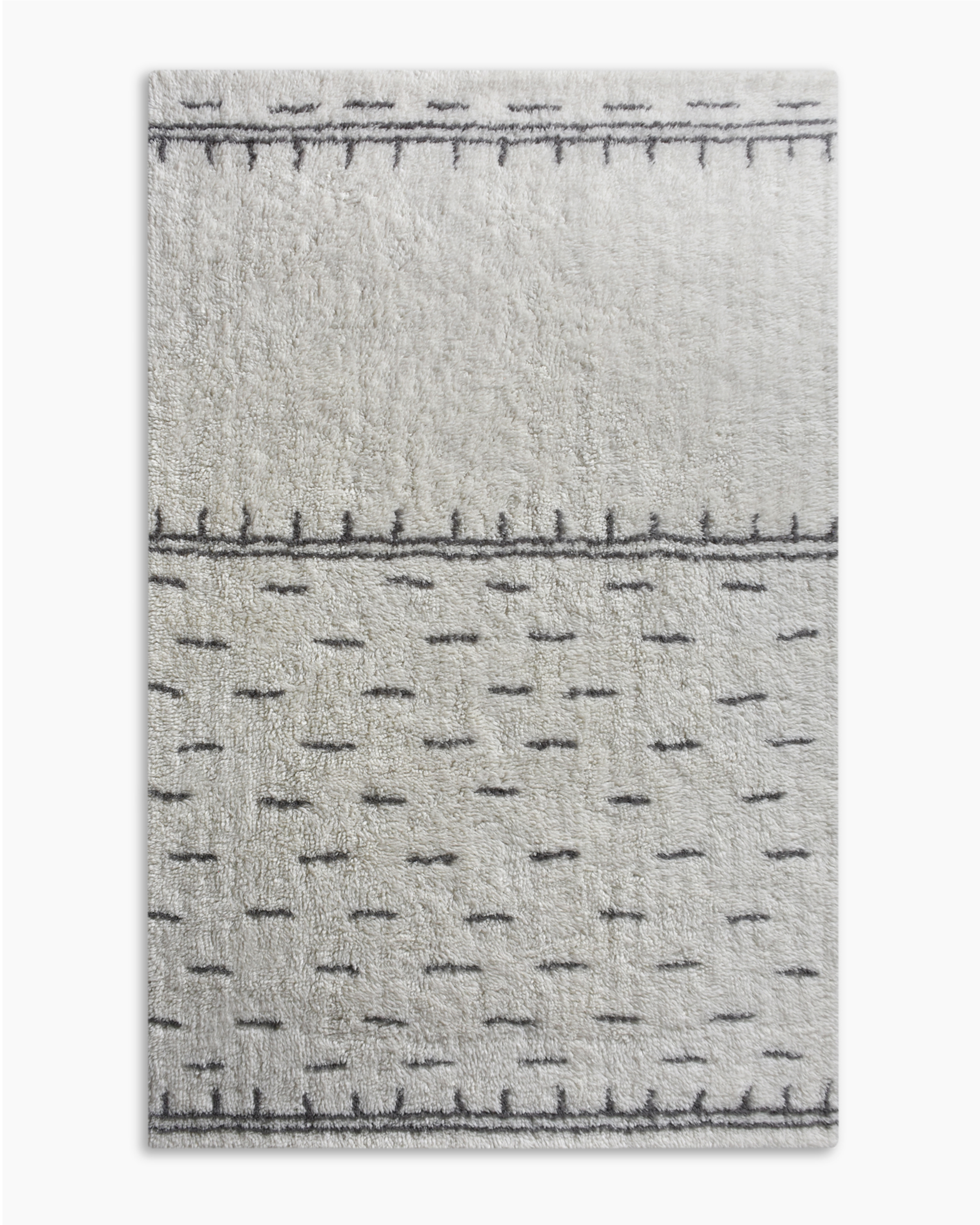 Quince Jaden Tufted Wool Rug In Ivory/grey