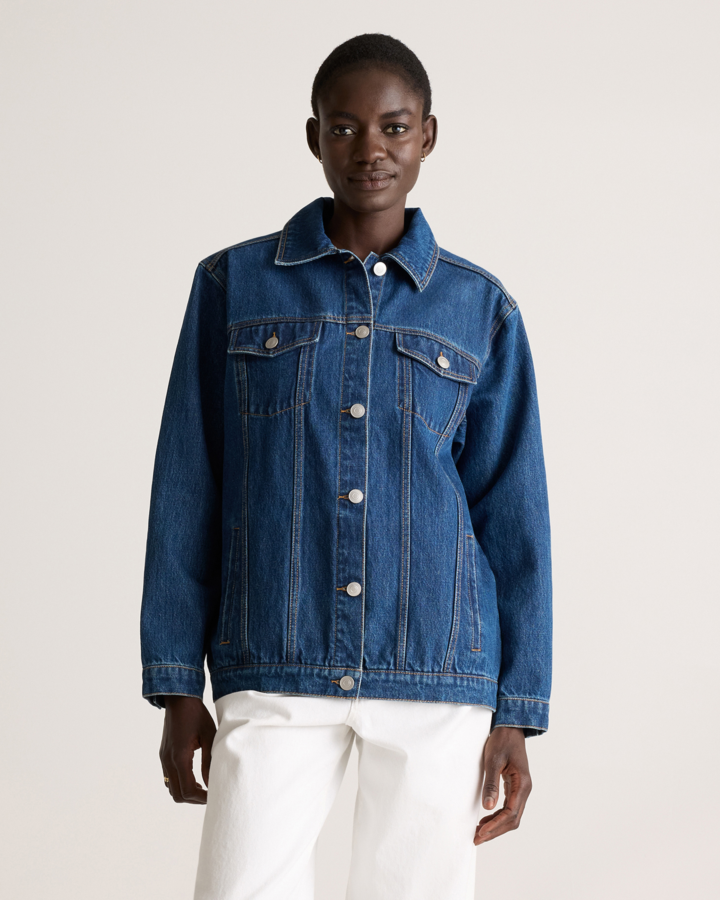 Imaan X Frame Le Jagged unisex oversize shops denim jacket xs