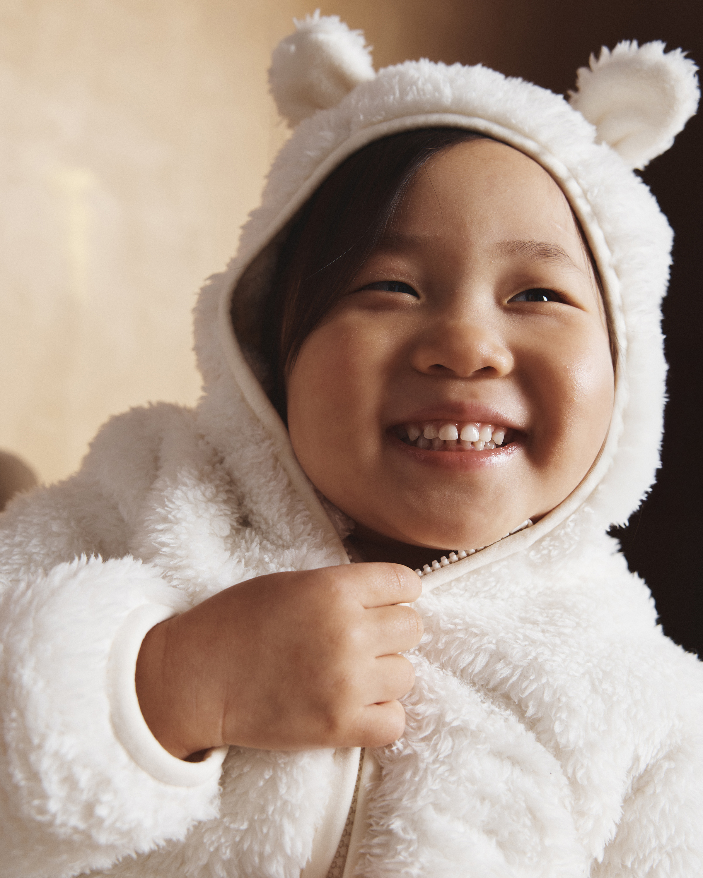 Recycled Sherpa Fleece Bear Jacket - Toddler - thumbnail 2