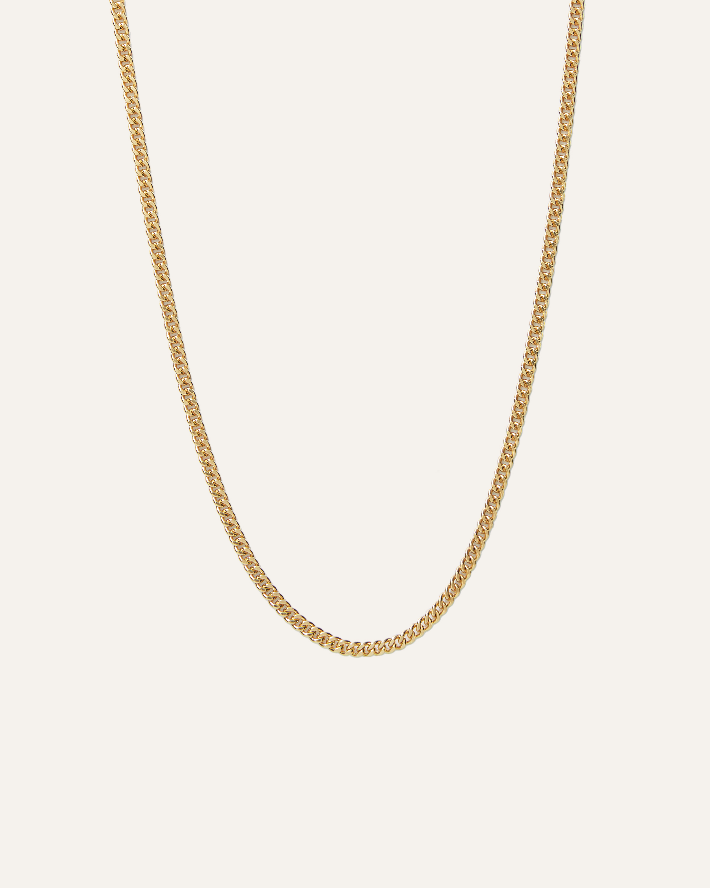 Quince Women's Curb Chain Choker Necklace In Gold