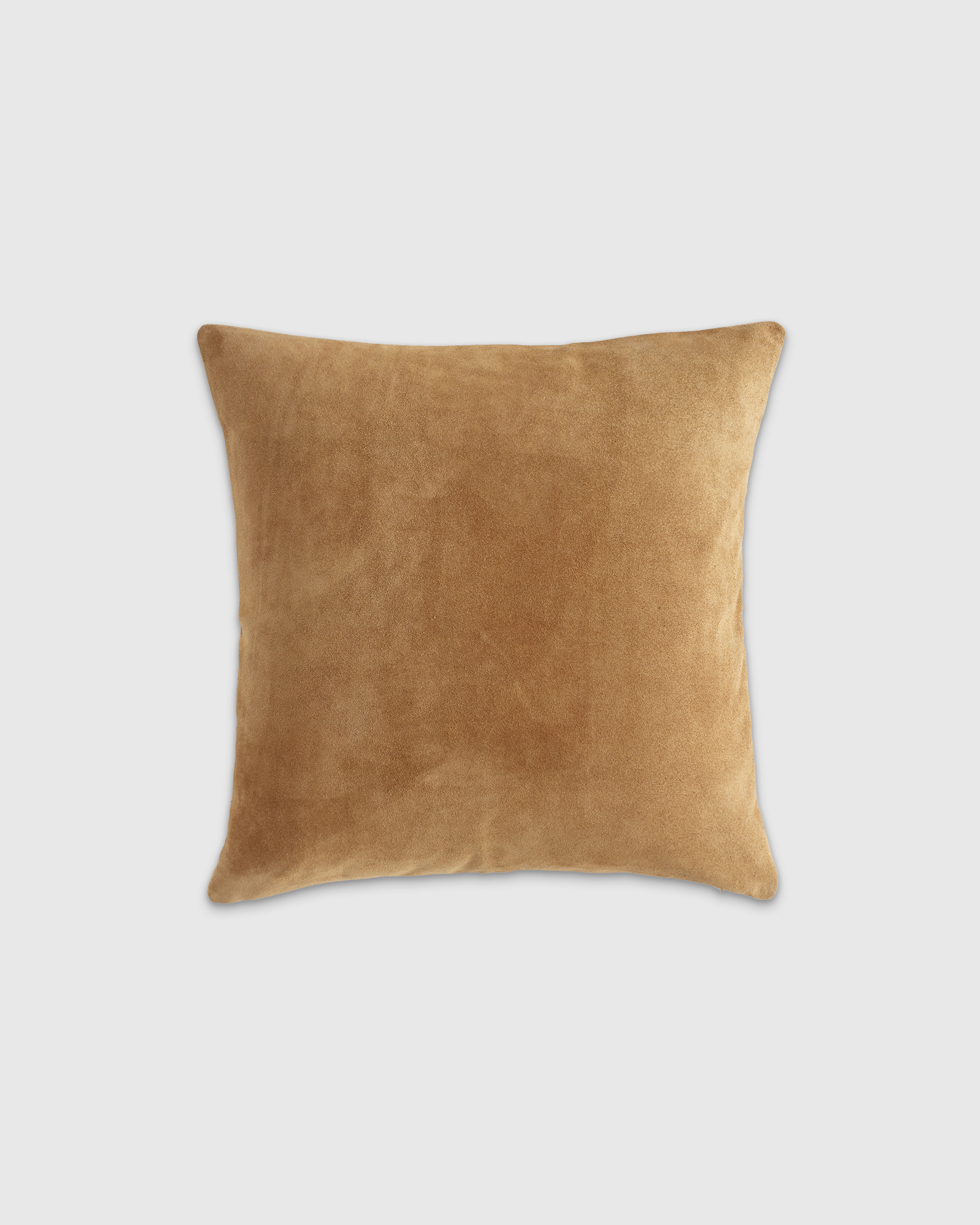 Quince Solid Suede Pillow Cover In Brown
