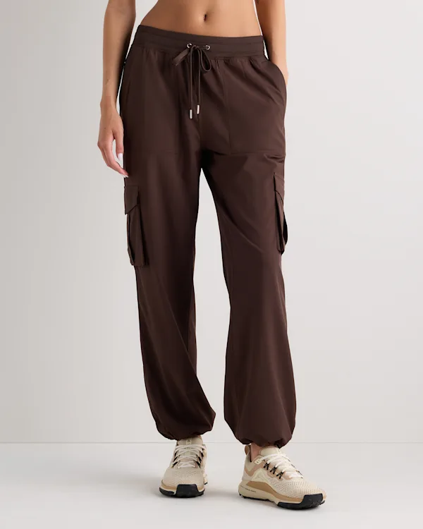 Performance Tech Cargo Mid-Rise Pants
