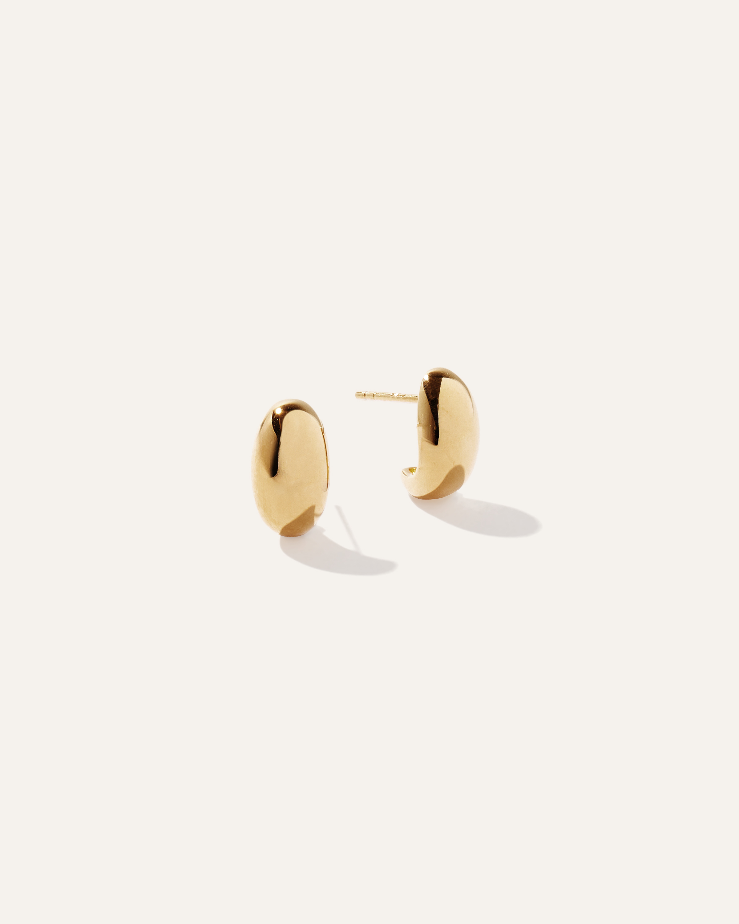 Quince Women's Globe Huggie Hoop Earrings In Gold