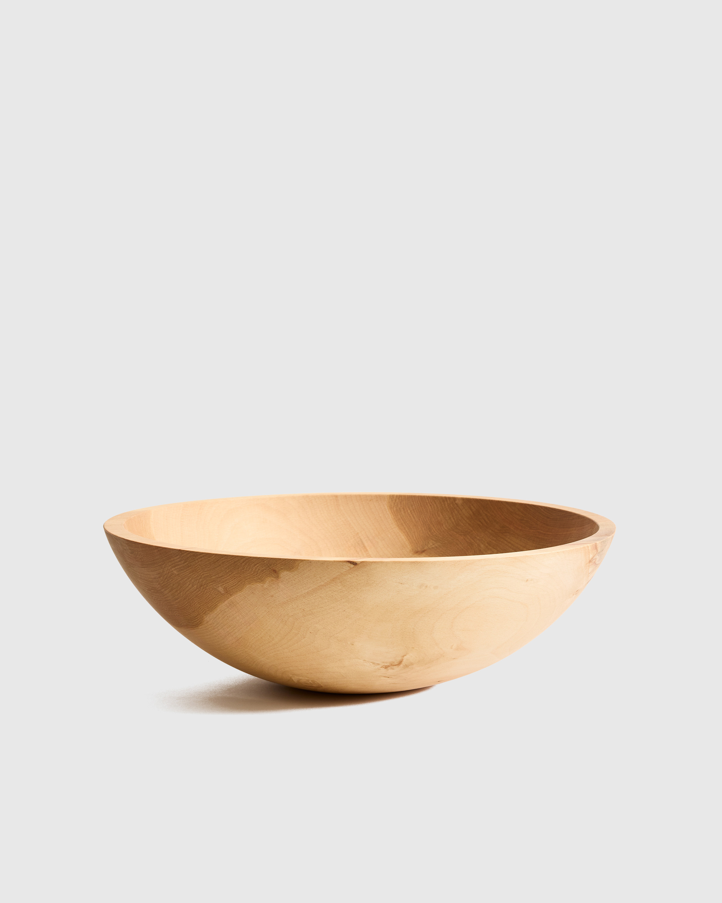 Handmade Large Wood Serving Bowl, 15"