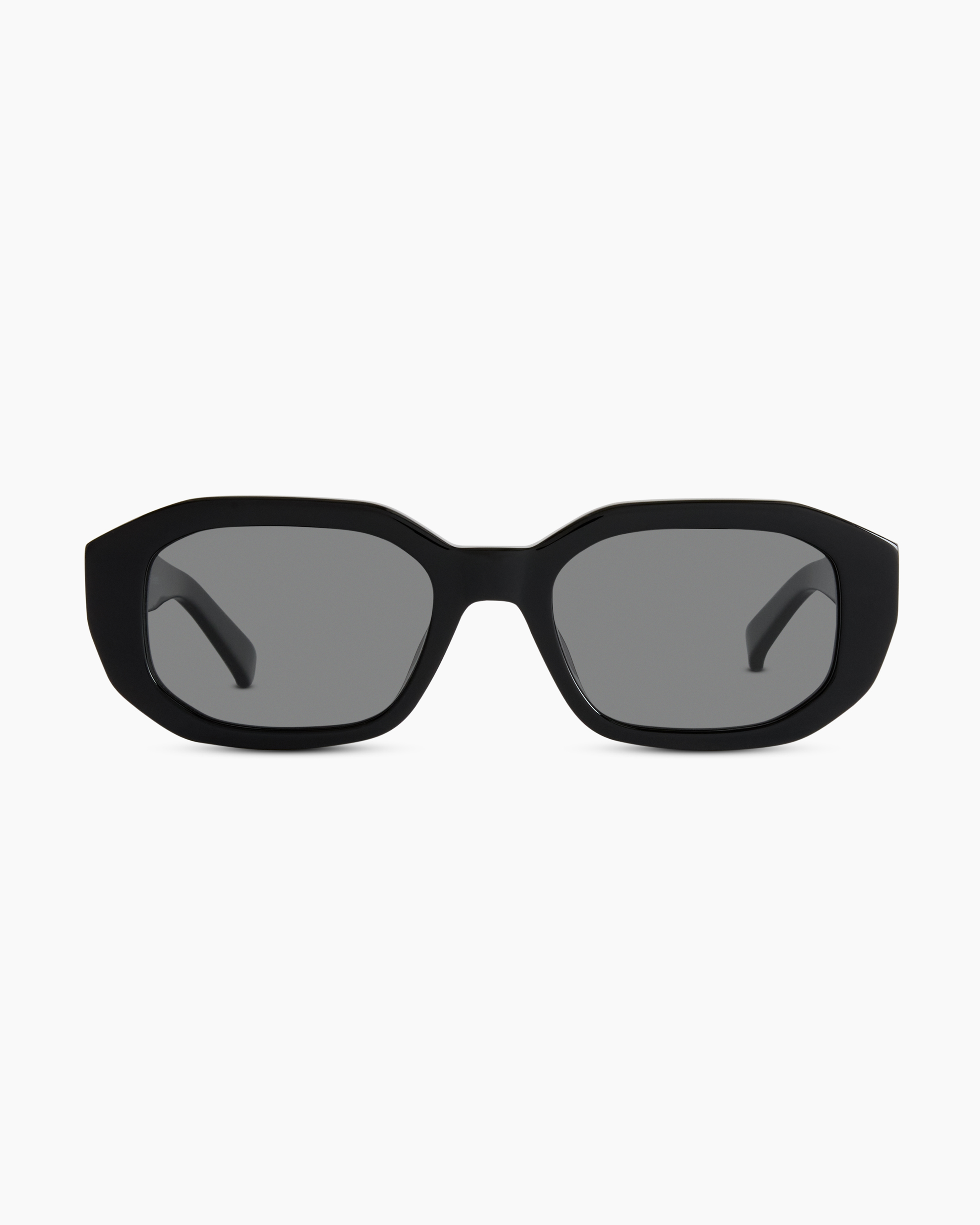 Barbados Polarized Acetate Sunglasses in Black with Grey  display picture 2