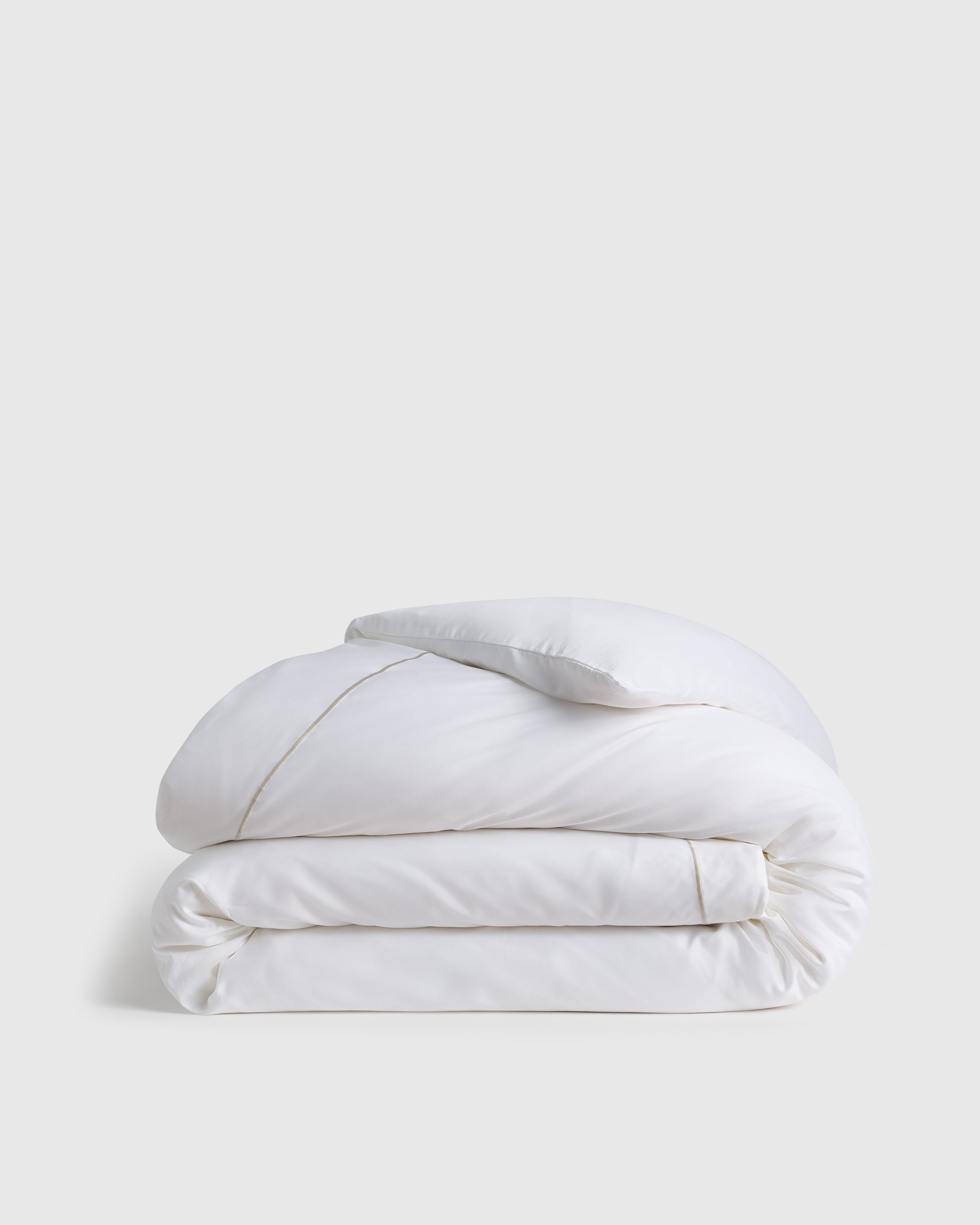 Signature Giza Cotton Sateen Embellished Duvet Cover (Twin) by Quince