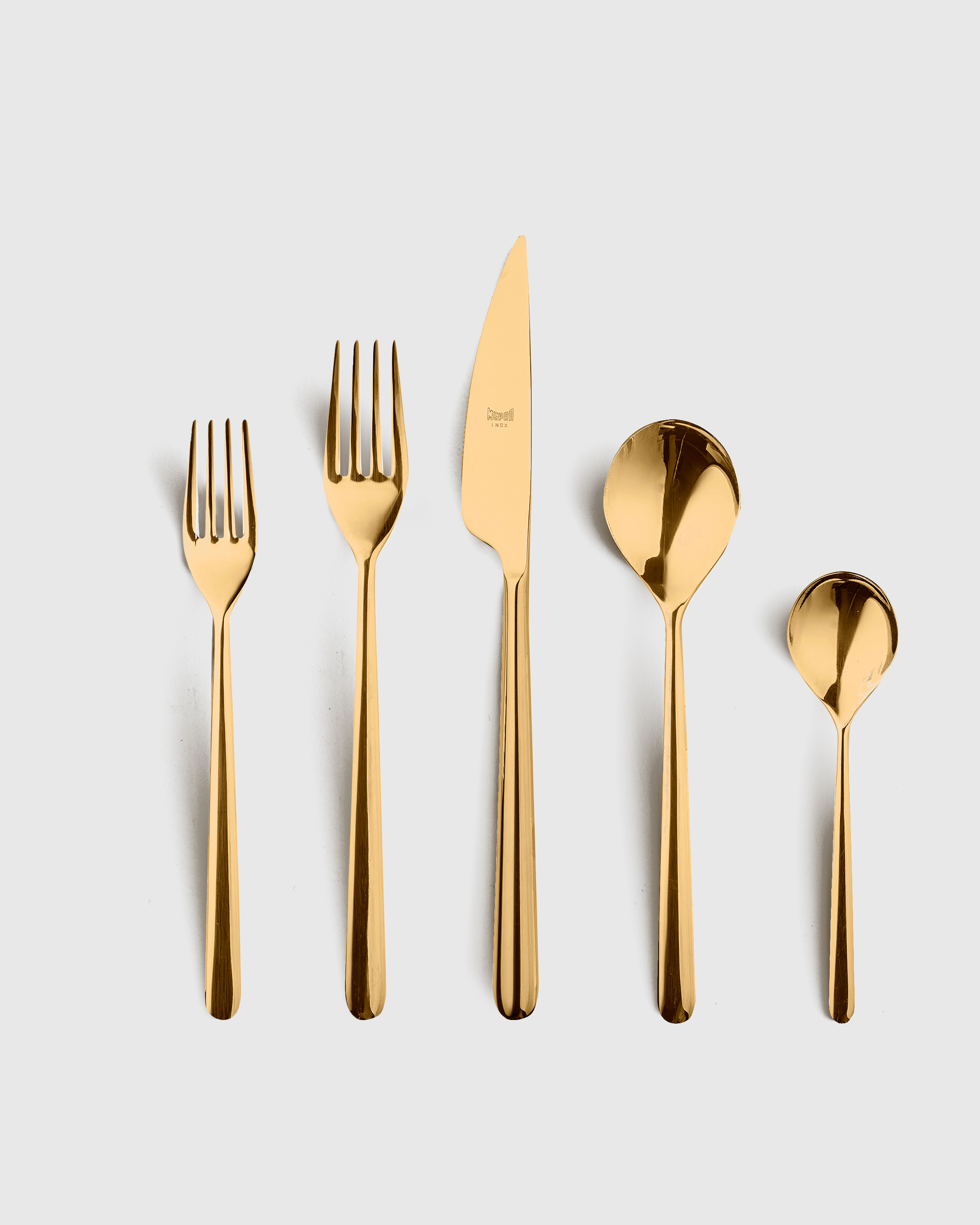 Quince Linea Flatware 20-pc Set In Polished Gold