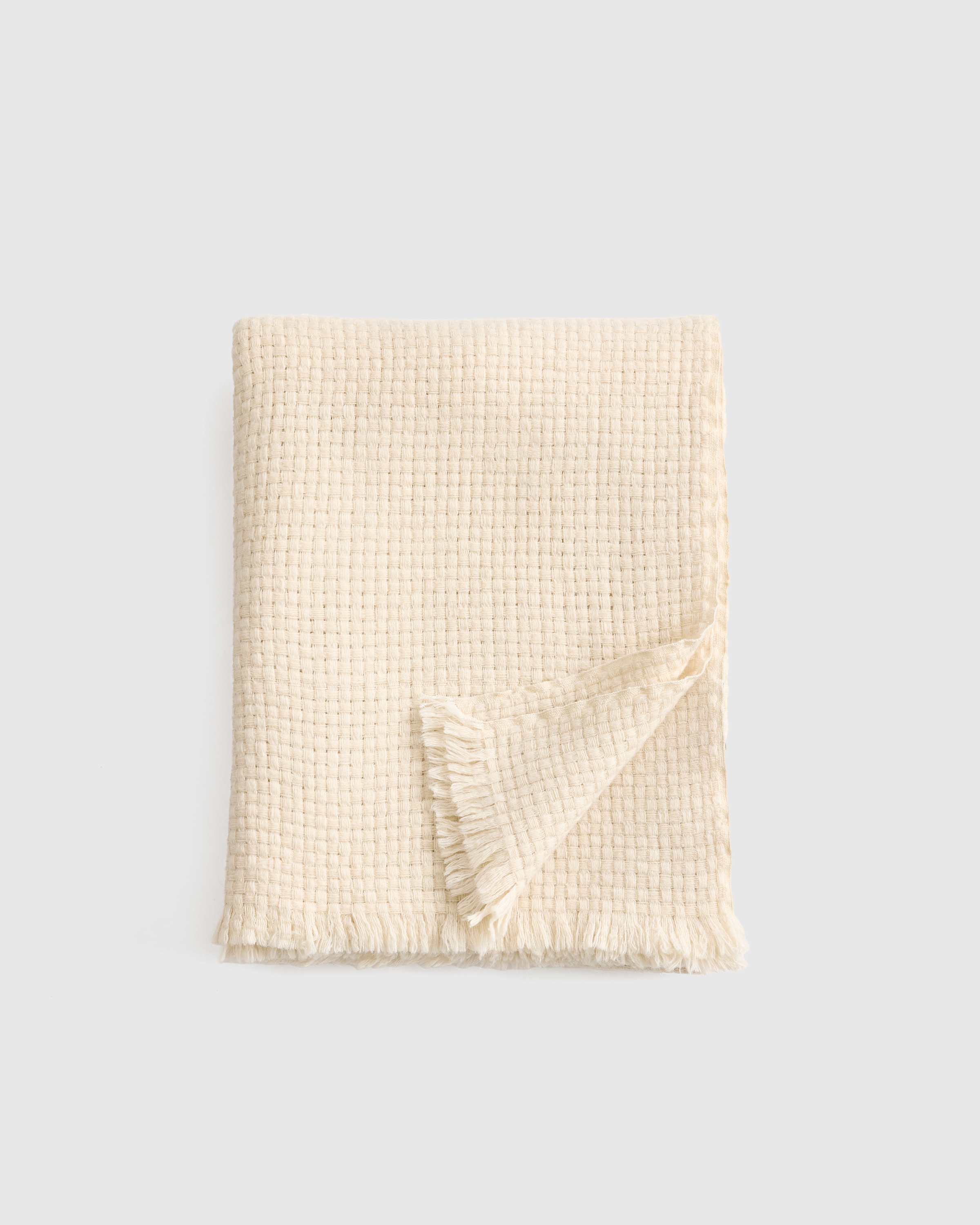 Ultra Luxe Basketweave Throw in Camel