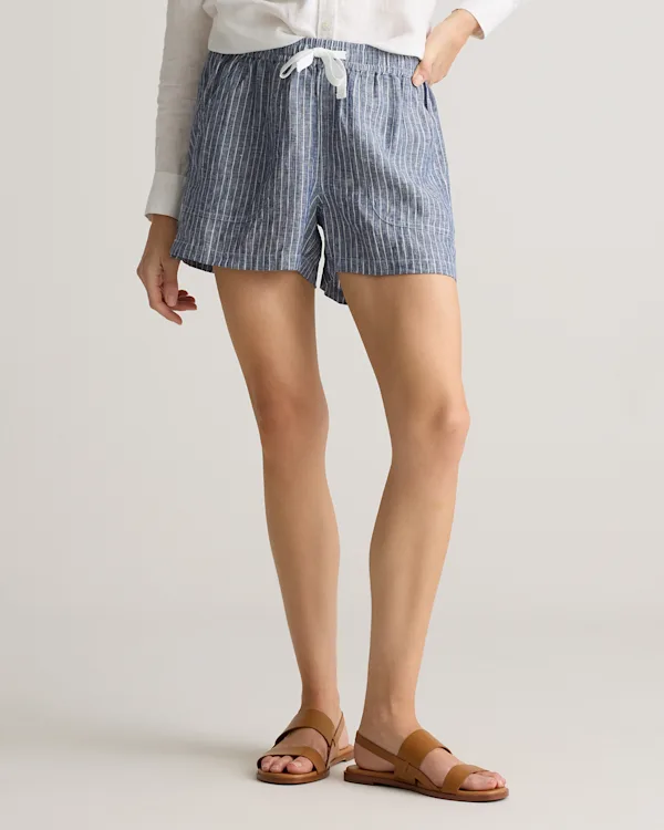 100% European Linen Shorts