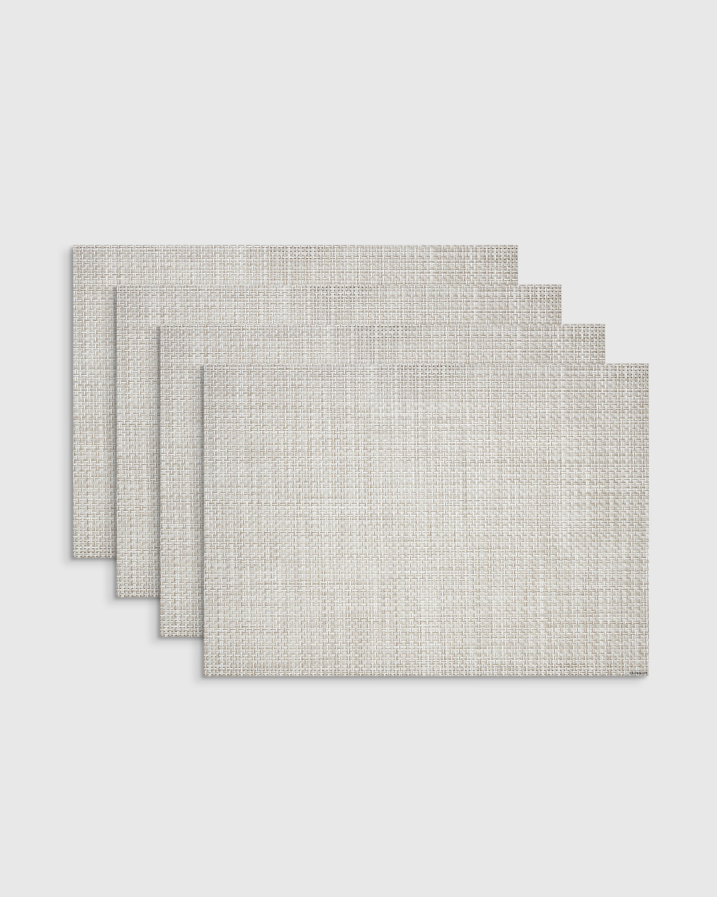 Basketweave Easy-Care Rectangular Placemat, Set of 4 by Chilewich