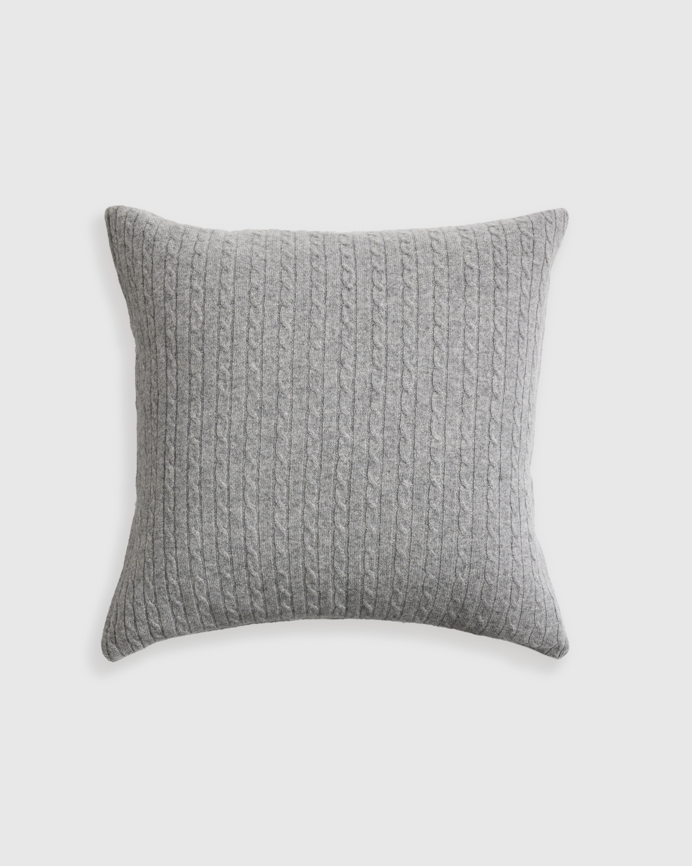 Cable Knit Cashmere Pillow Cover