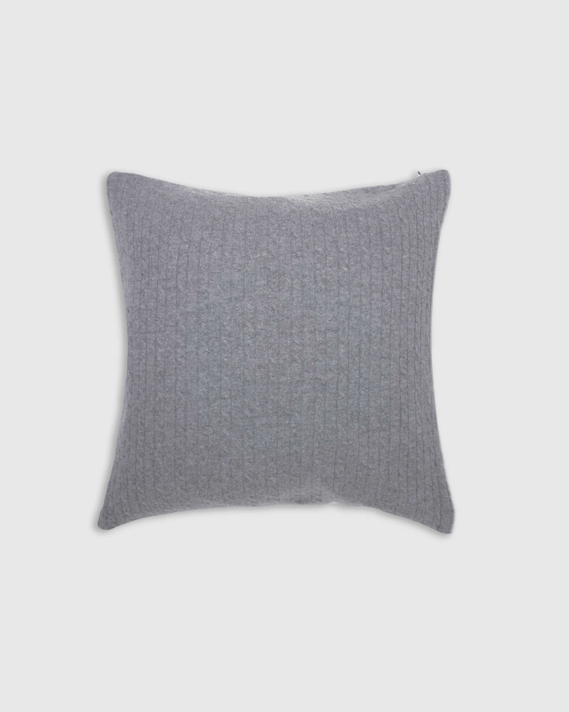 Quince Cable Knit Cashmere Pillow Cover In Gray